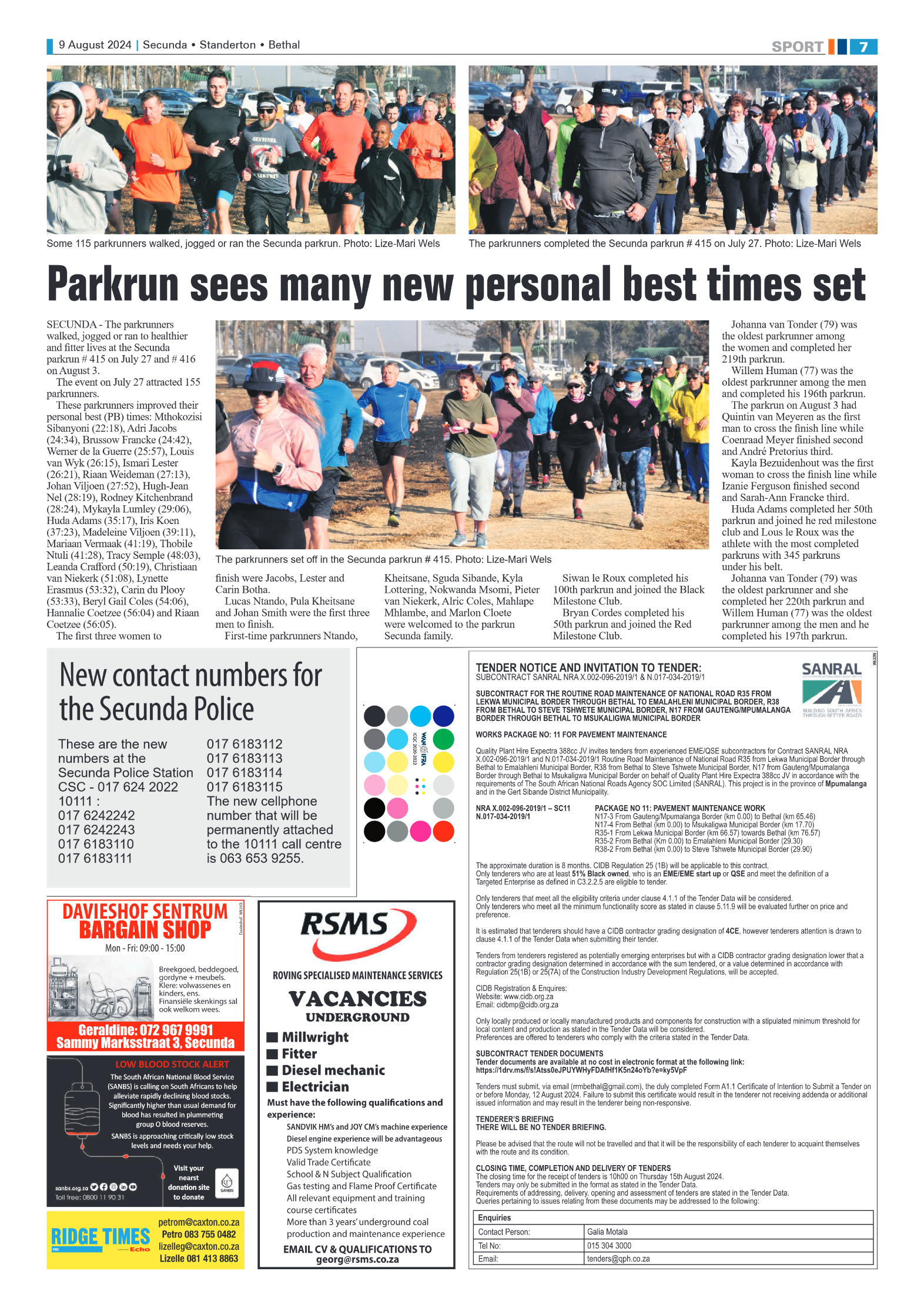 Ridge Times 9 August 2024 page 7