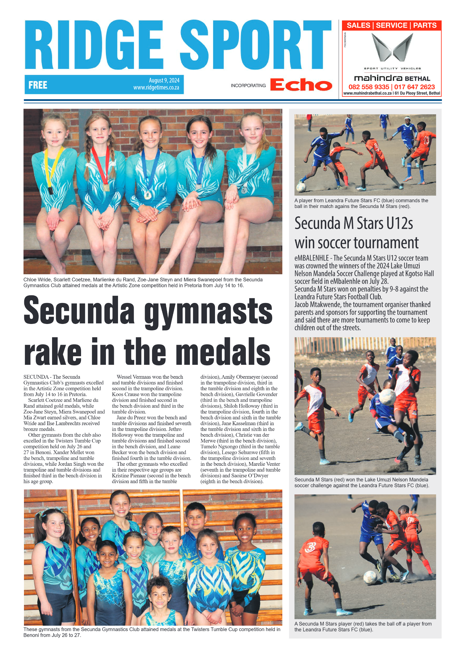 Ridge Times 9 August 2024 page 8