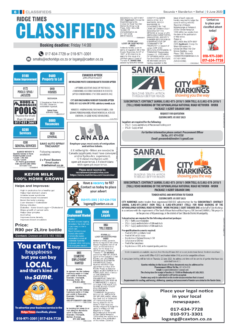 Ridge Times 9 June 2023 page 6
