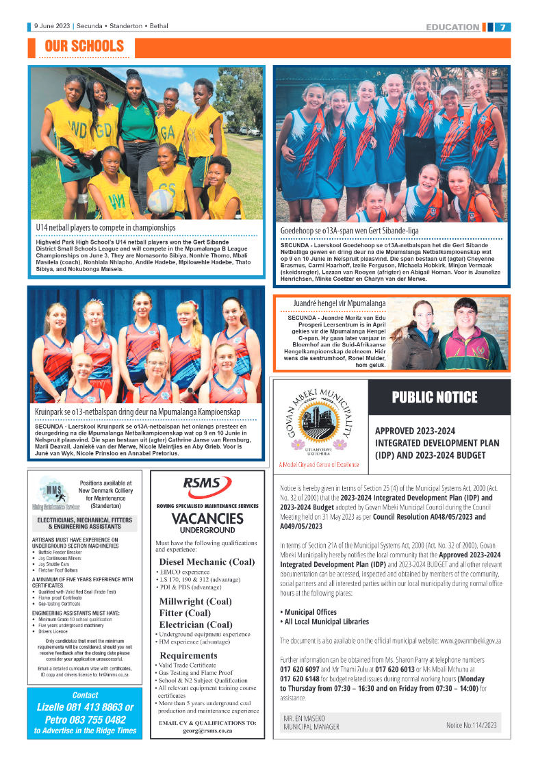 Ridge Times 9 June 2023 page 7