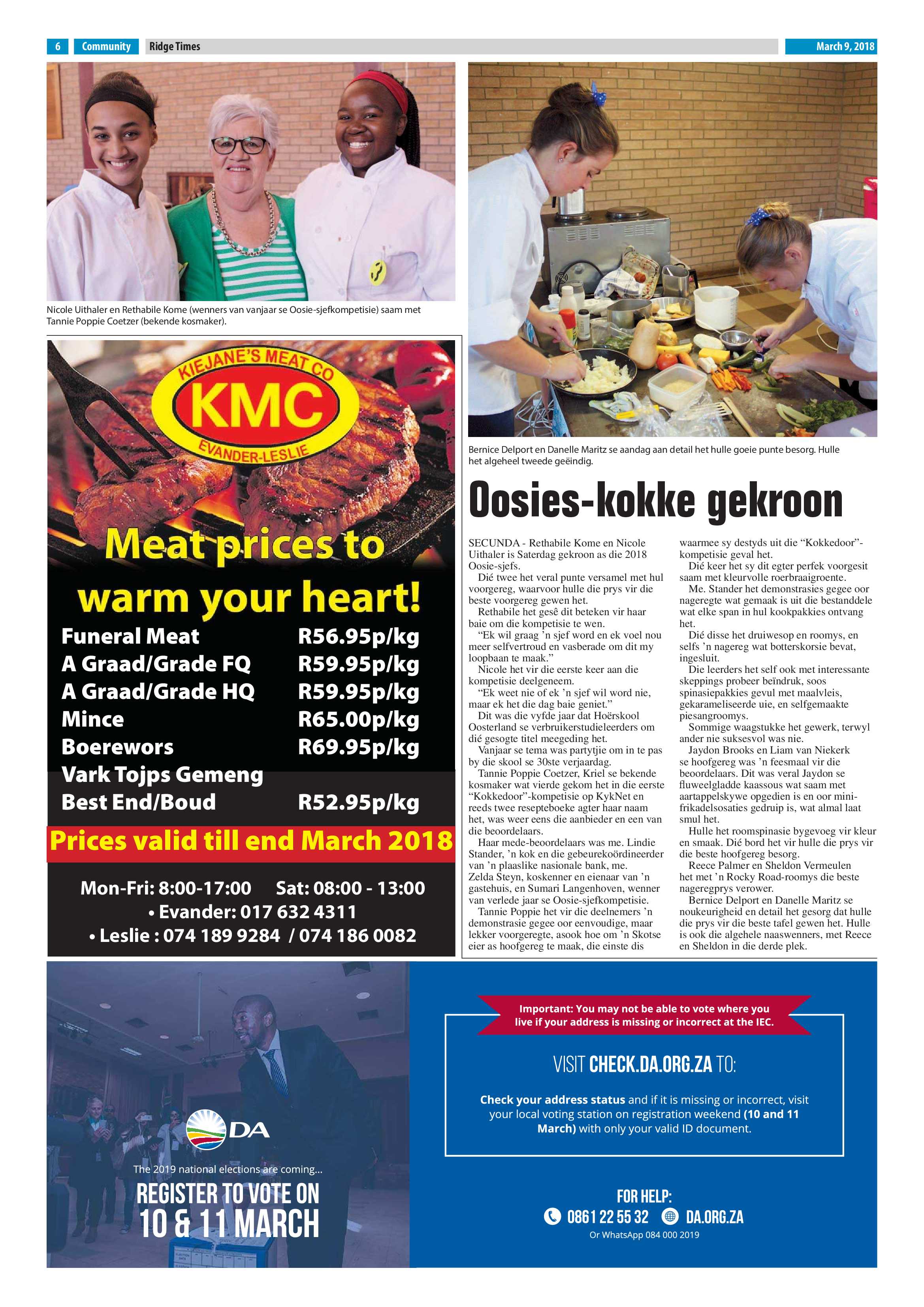 Ridge Times 9 March 2018 page 6