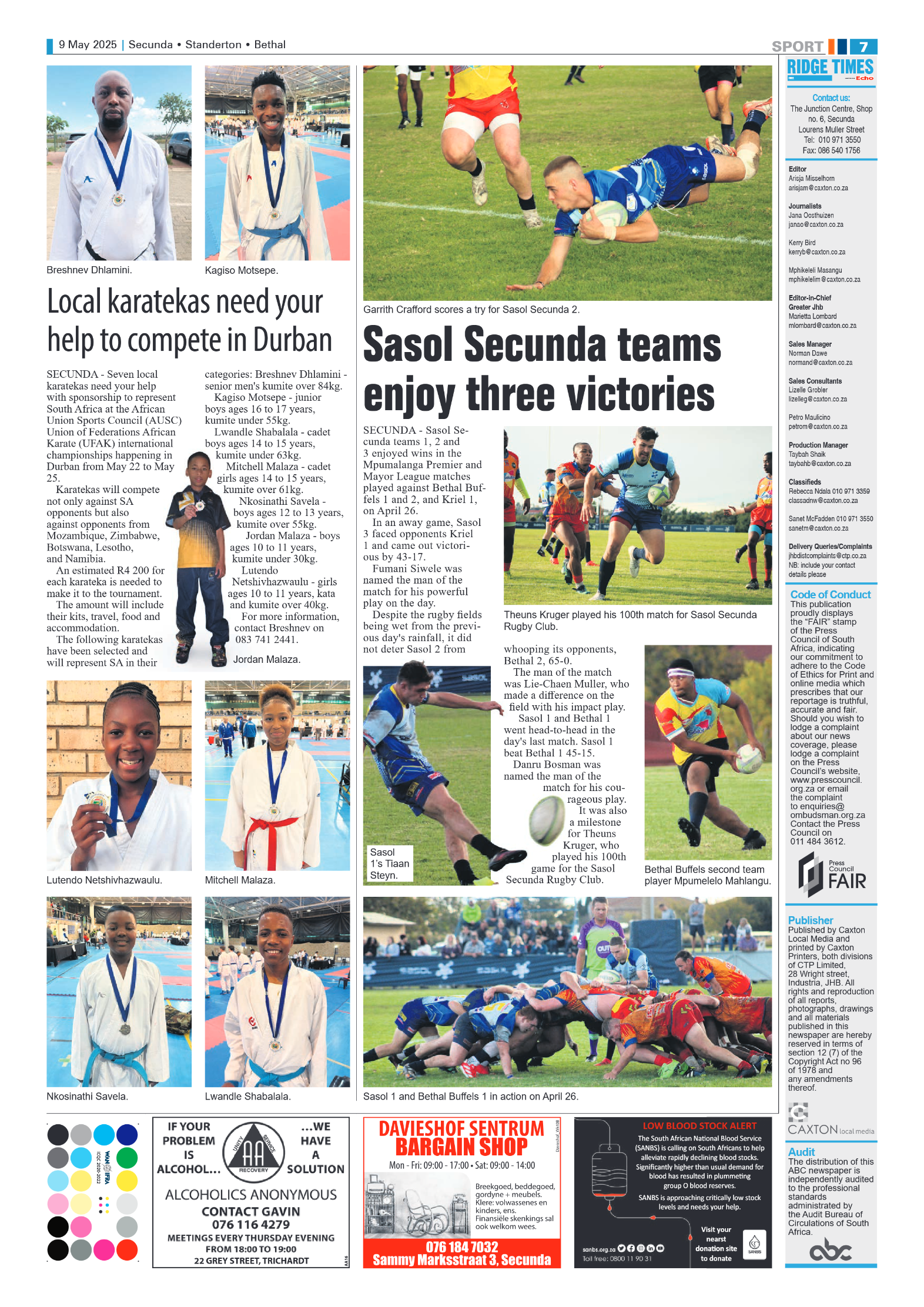 Ridge Times 9 May 2025 page 7