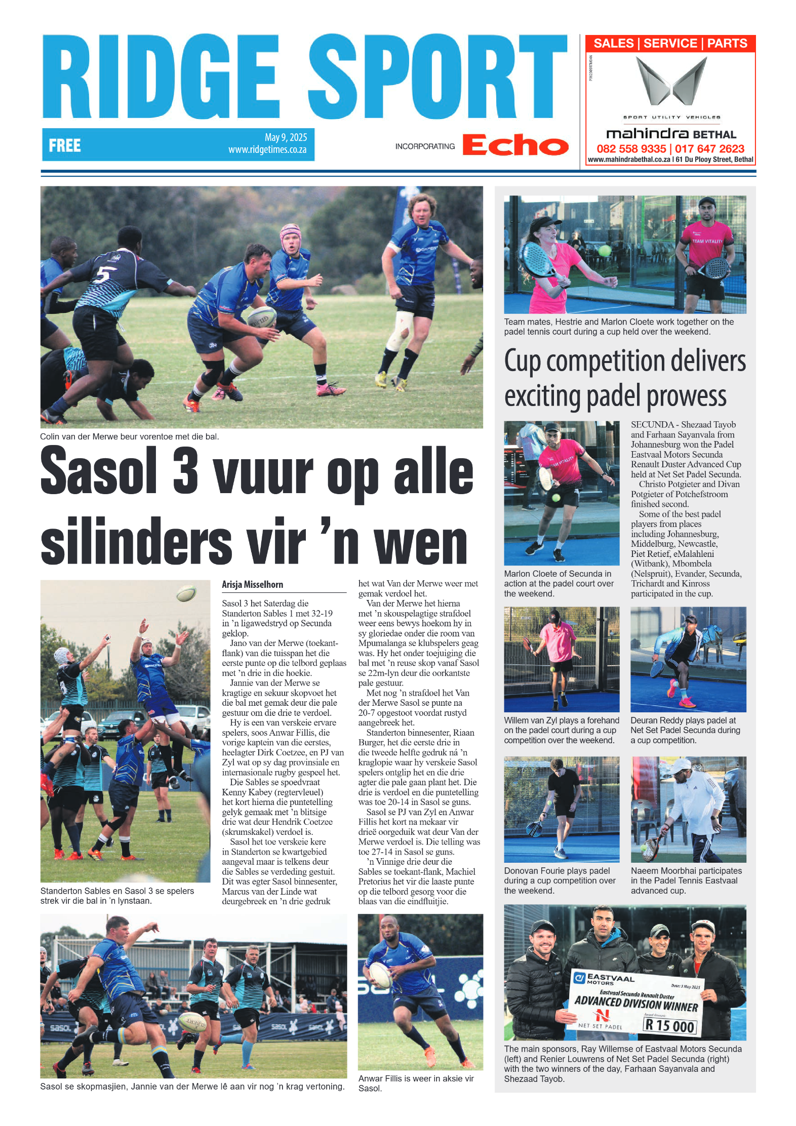 Ridge Times 9 May 2025 page 8
