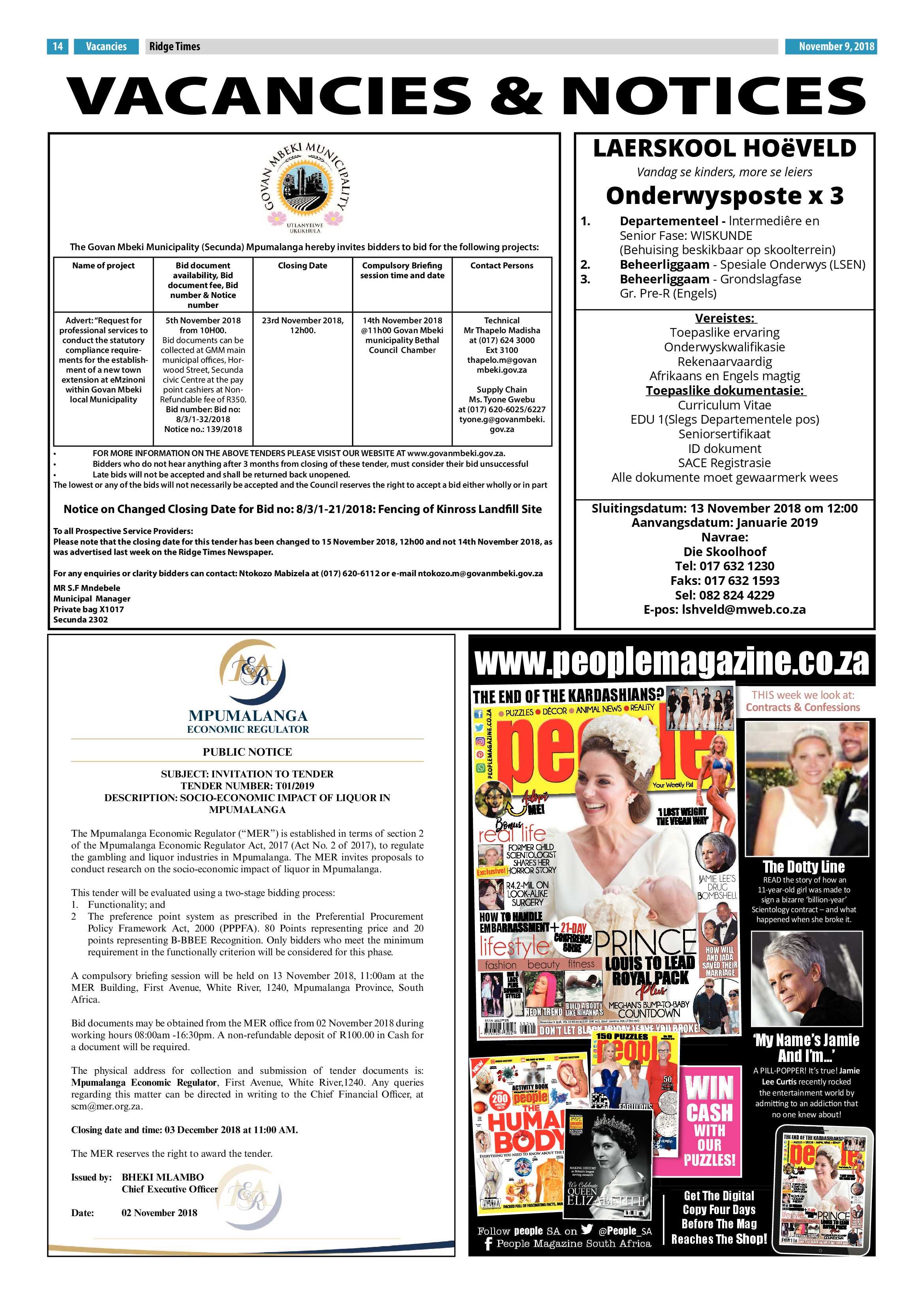 Ridge Times 9 November 2018 page 14