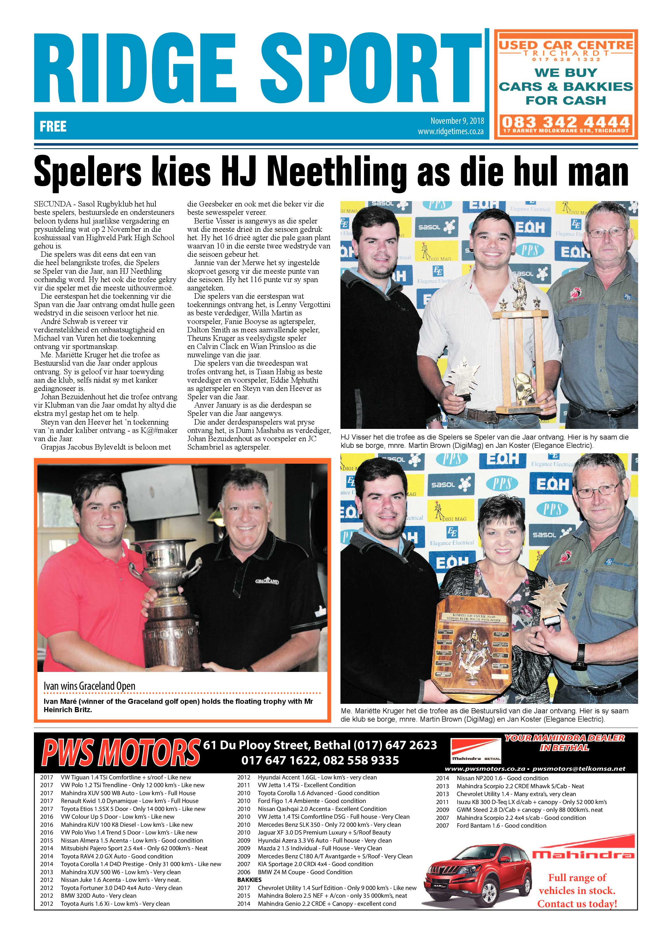 Ridge Times 9 November 2018 page 16