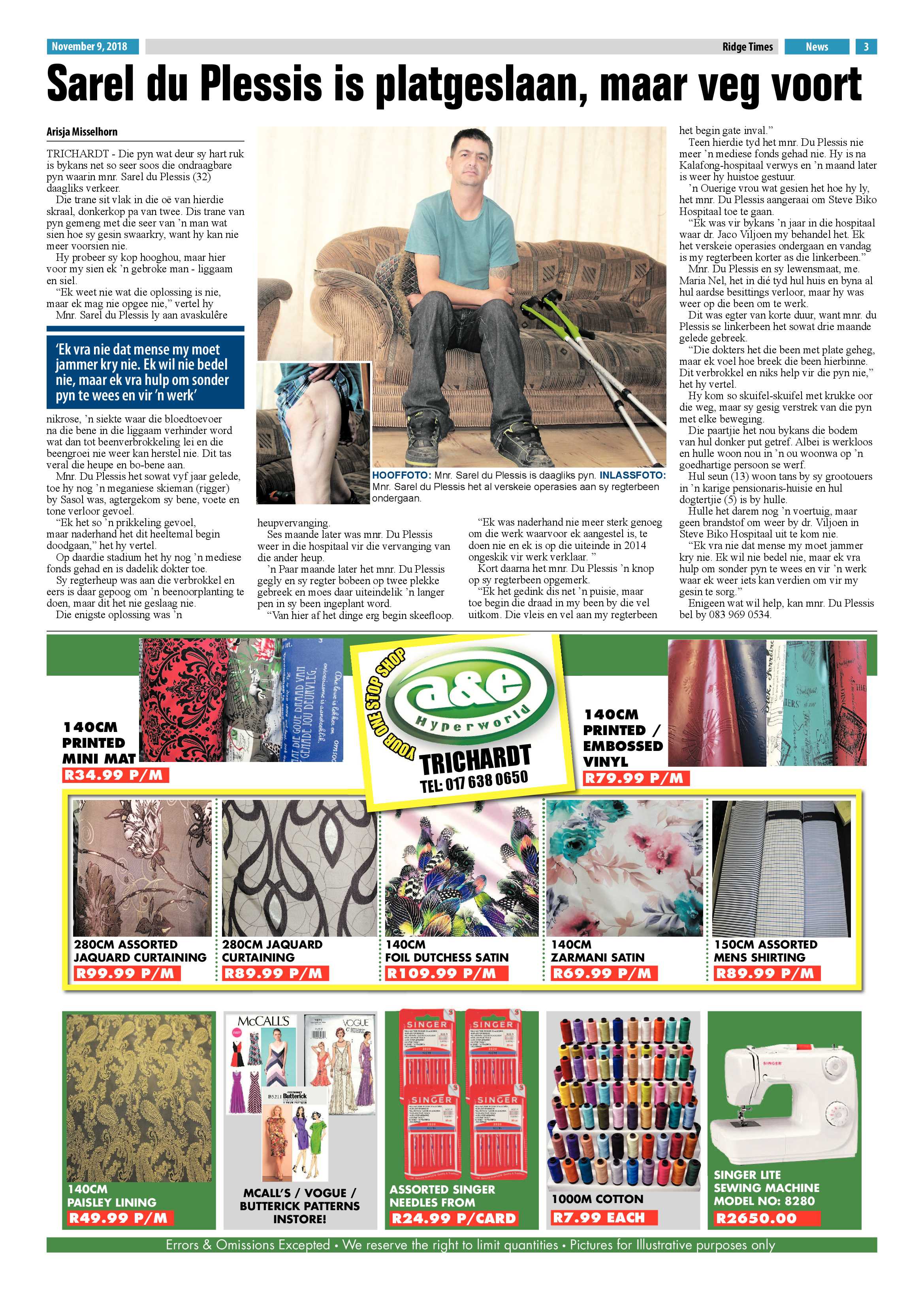 Ridge Times 9 November 2018 page 3