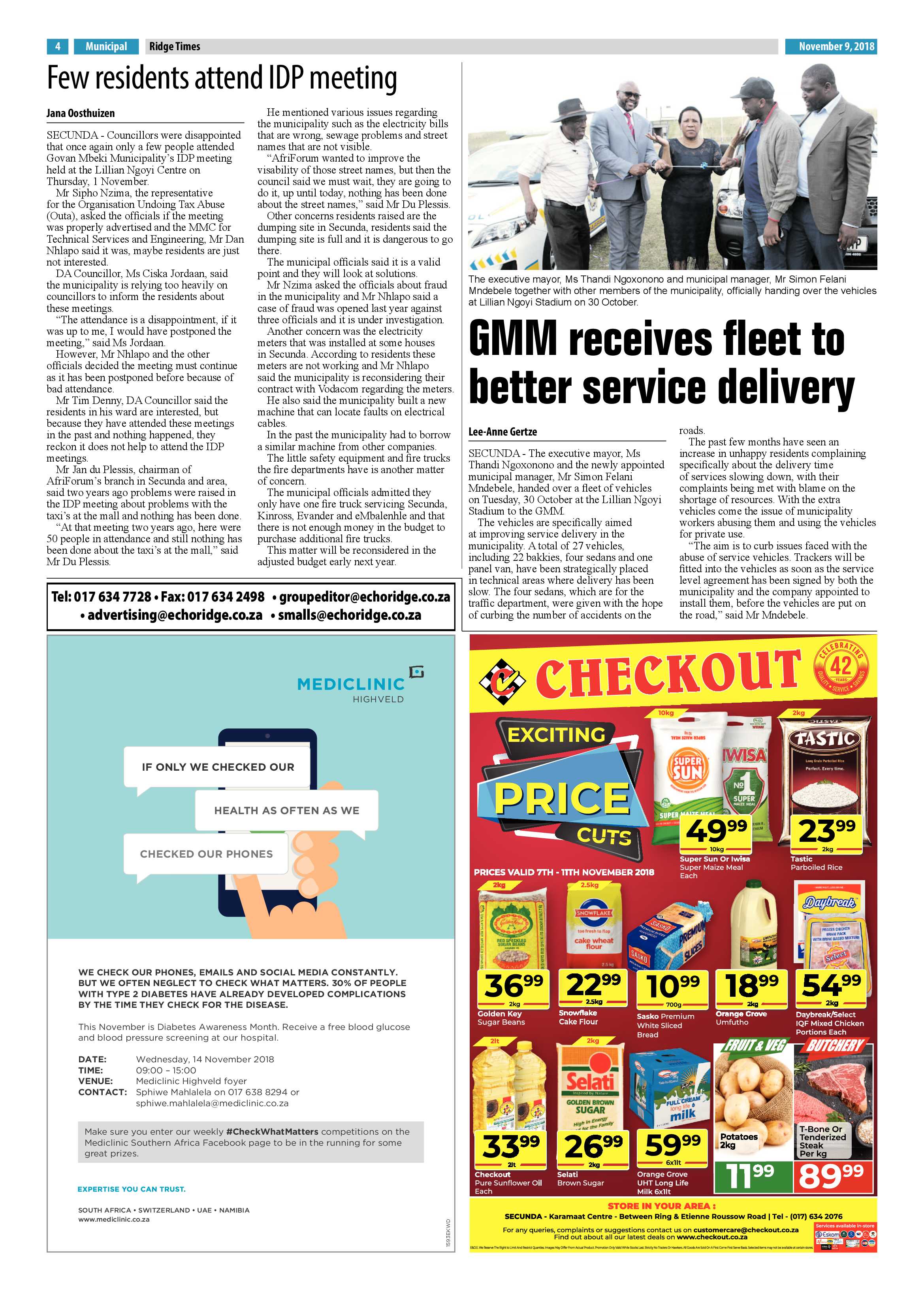 Ridge Times 9 November 2018 page 4