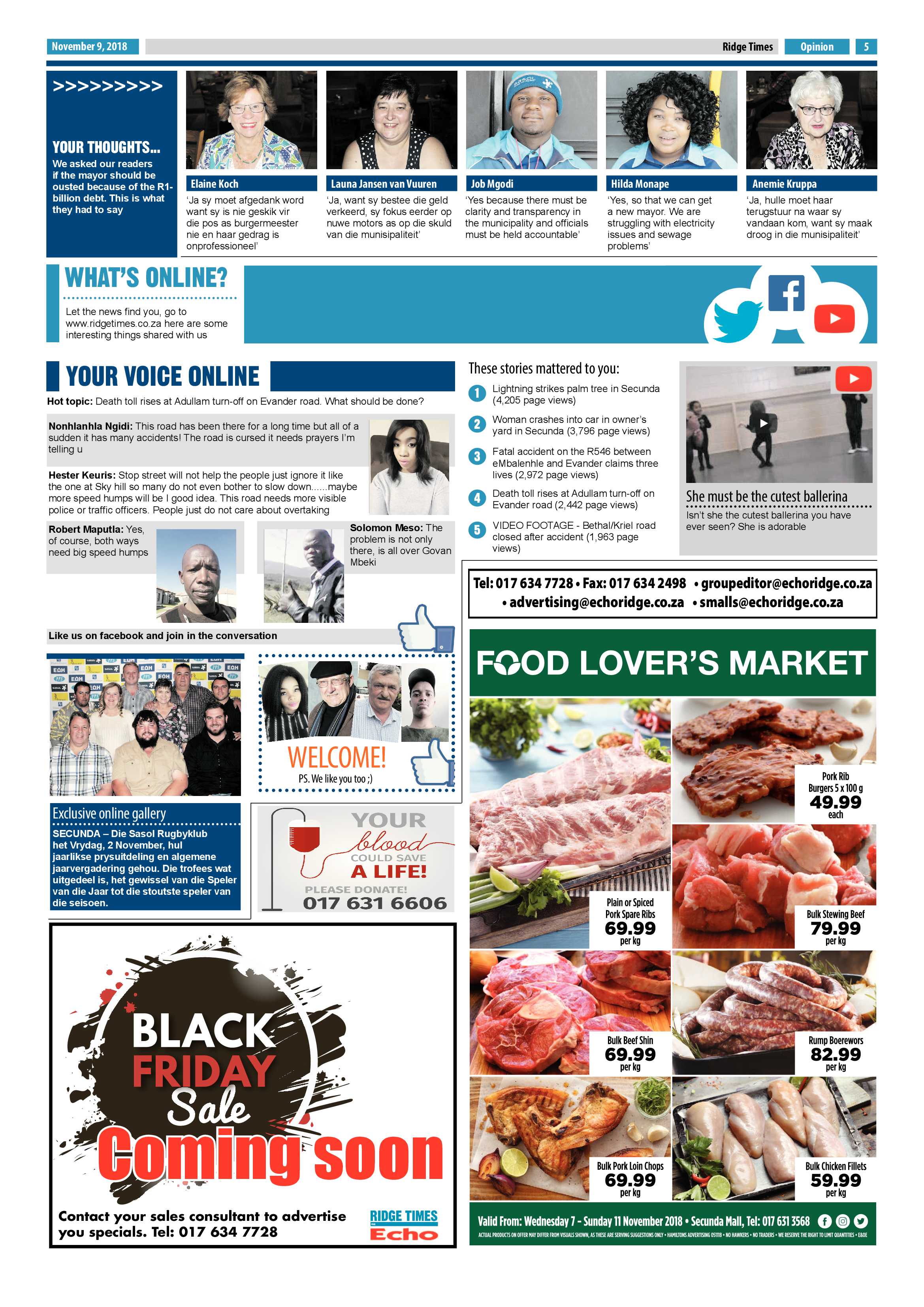Ridge Times 9 November 2018 page 5