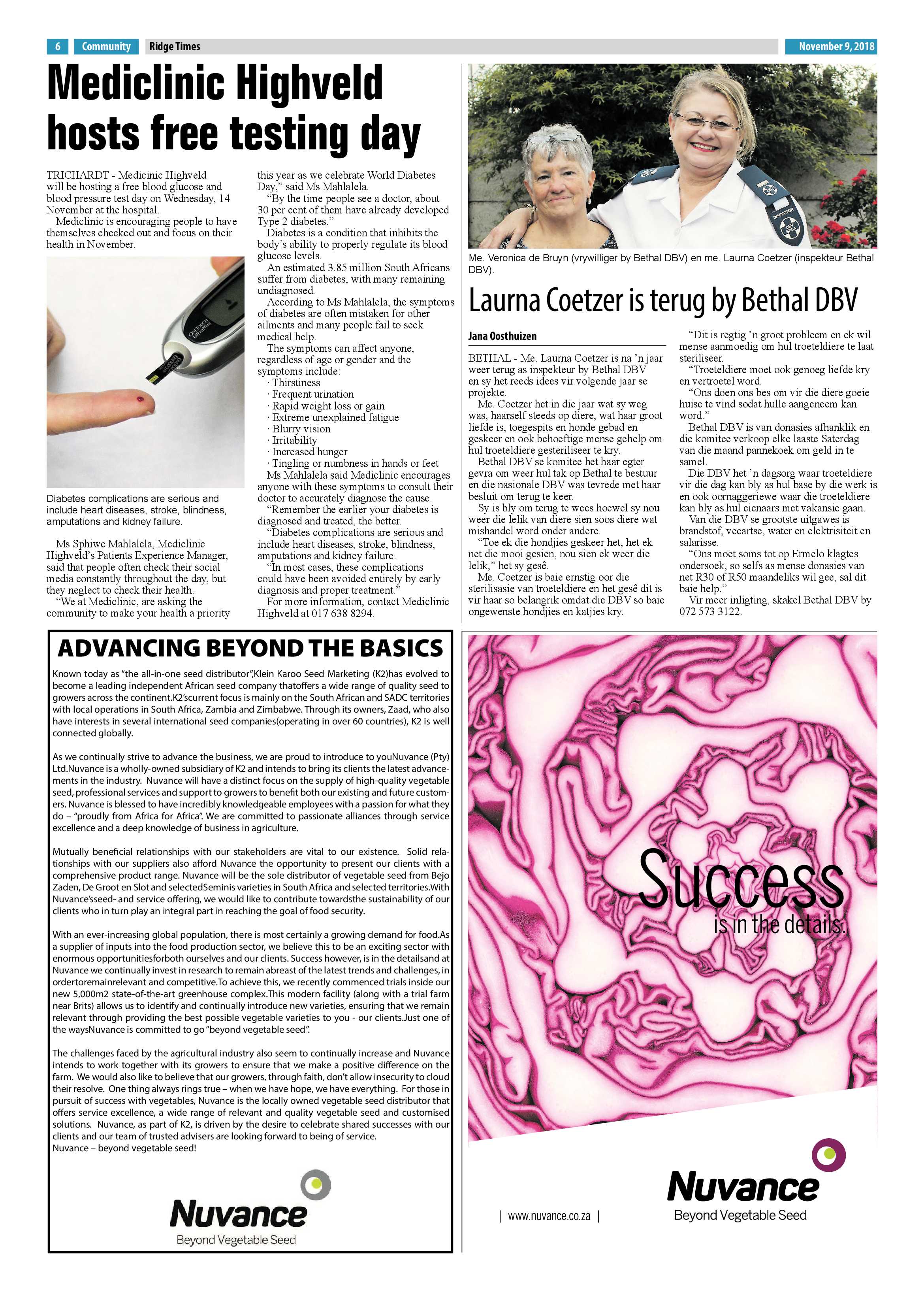 Ridge Times 9 November 2018 page 6