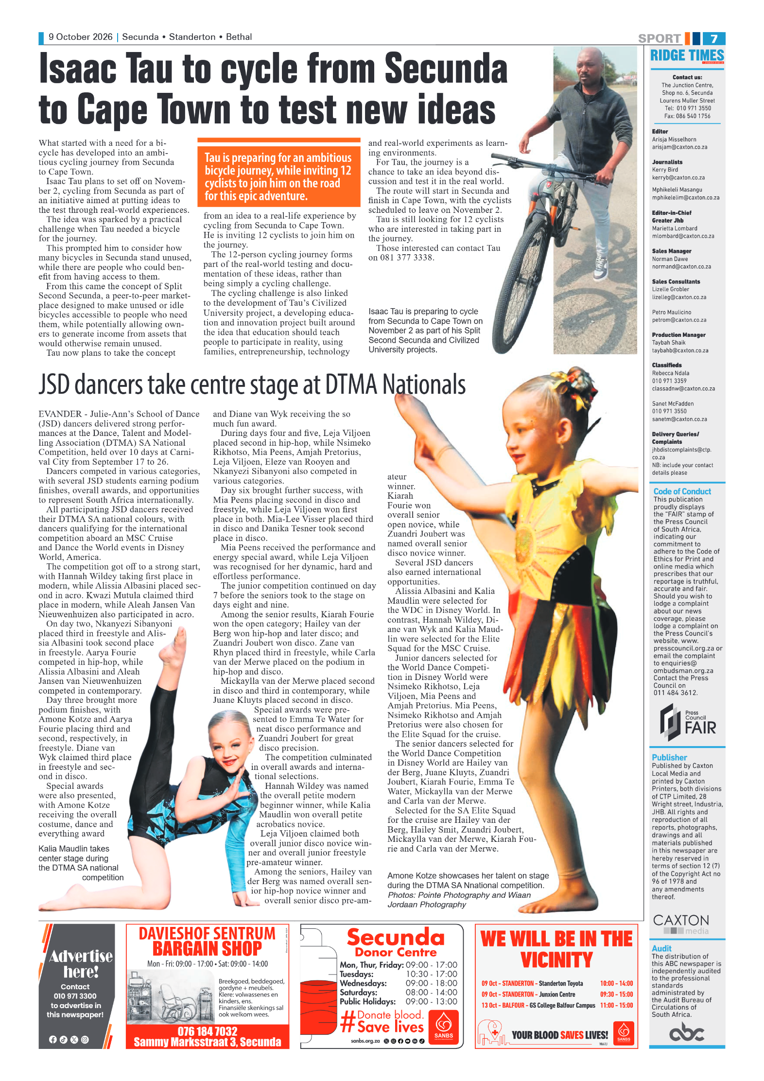 Ridge Times 9 October 2026 page 7