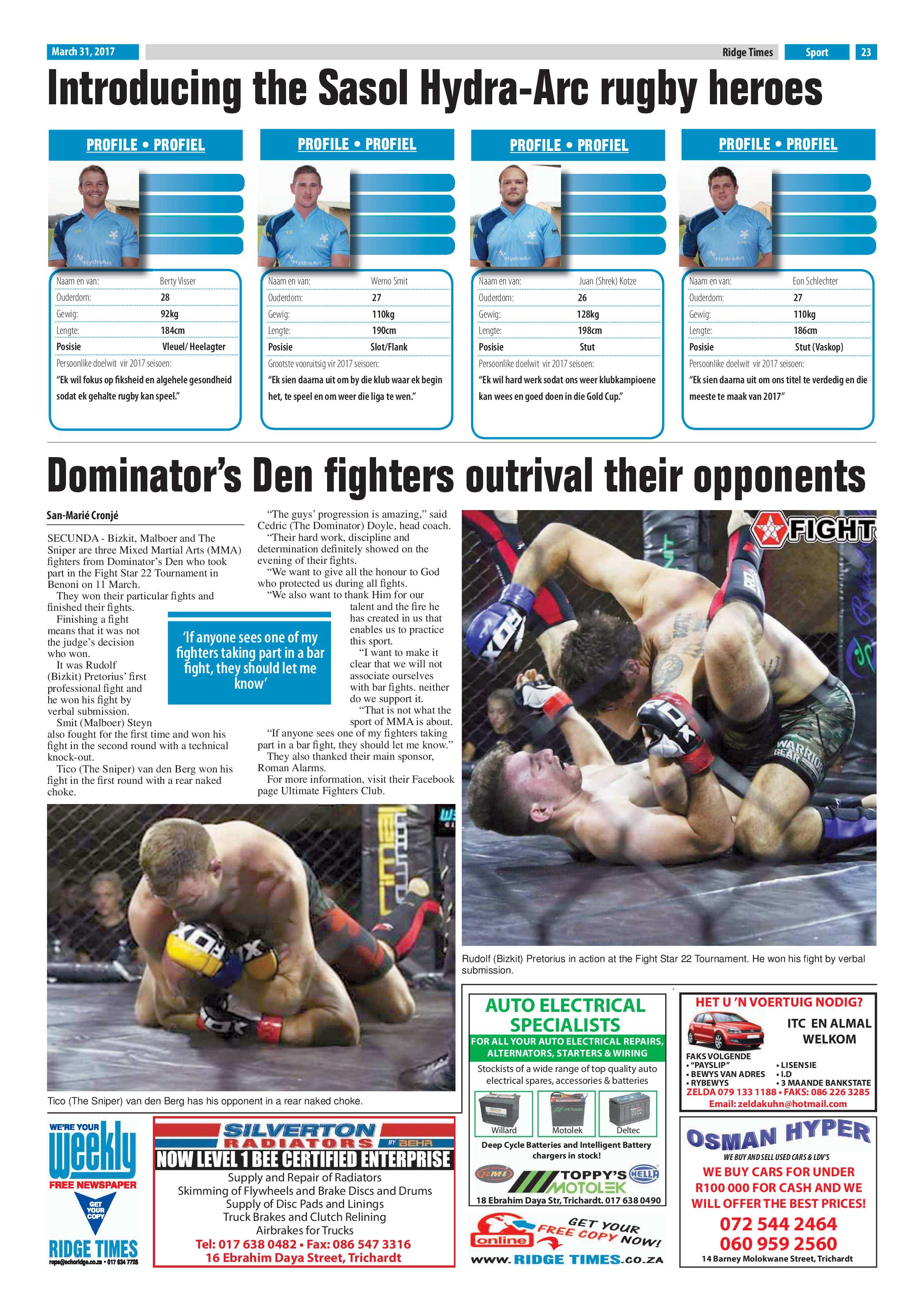 Ridge Times 31 March 2017 page 23