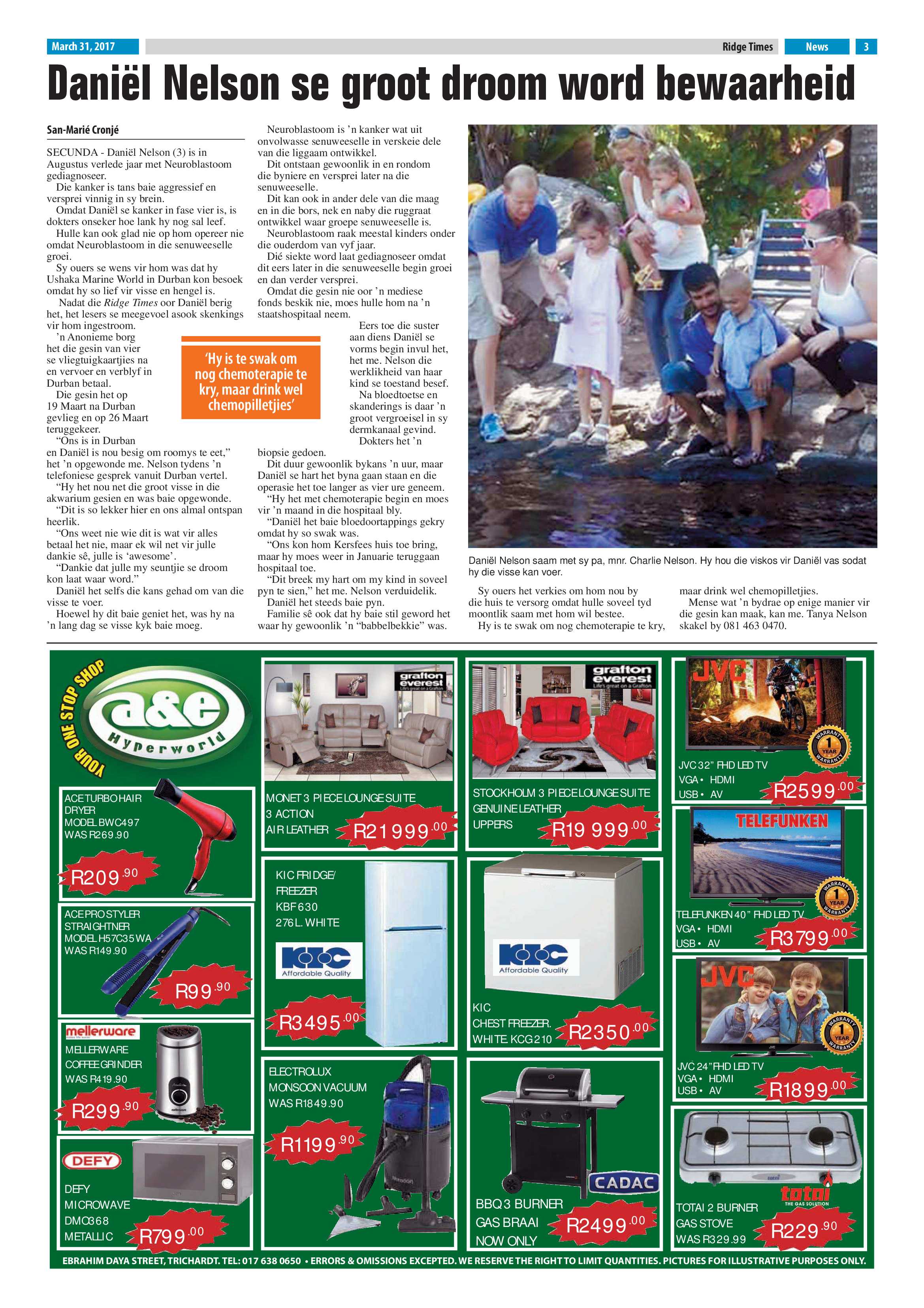 Ridge Times 31 March 2017 page 3