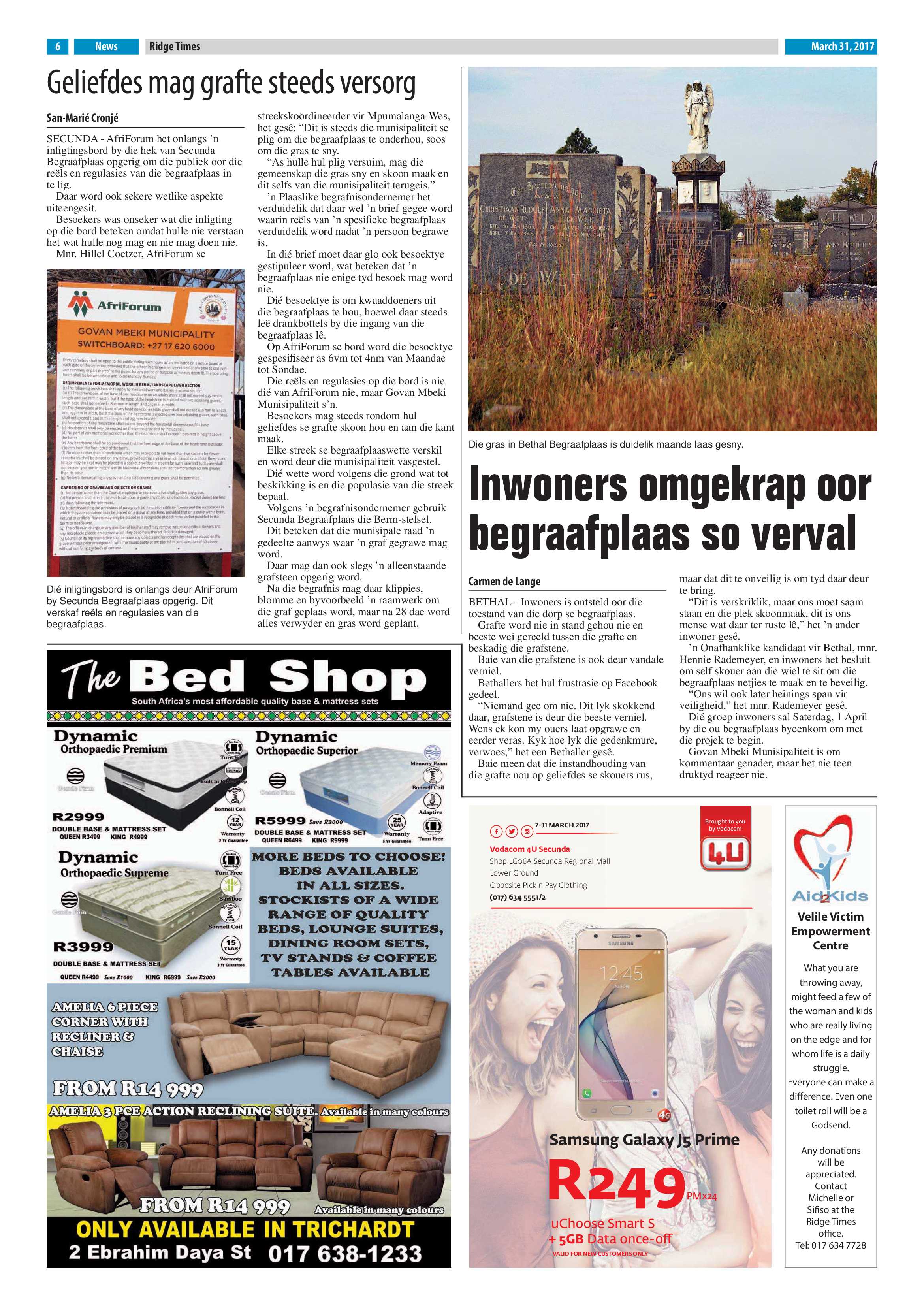 Ridge Times 31 March 2017 page 6