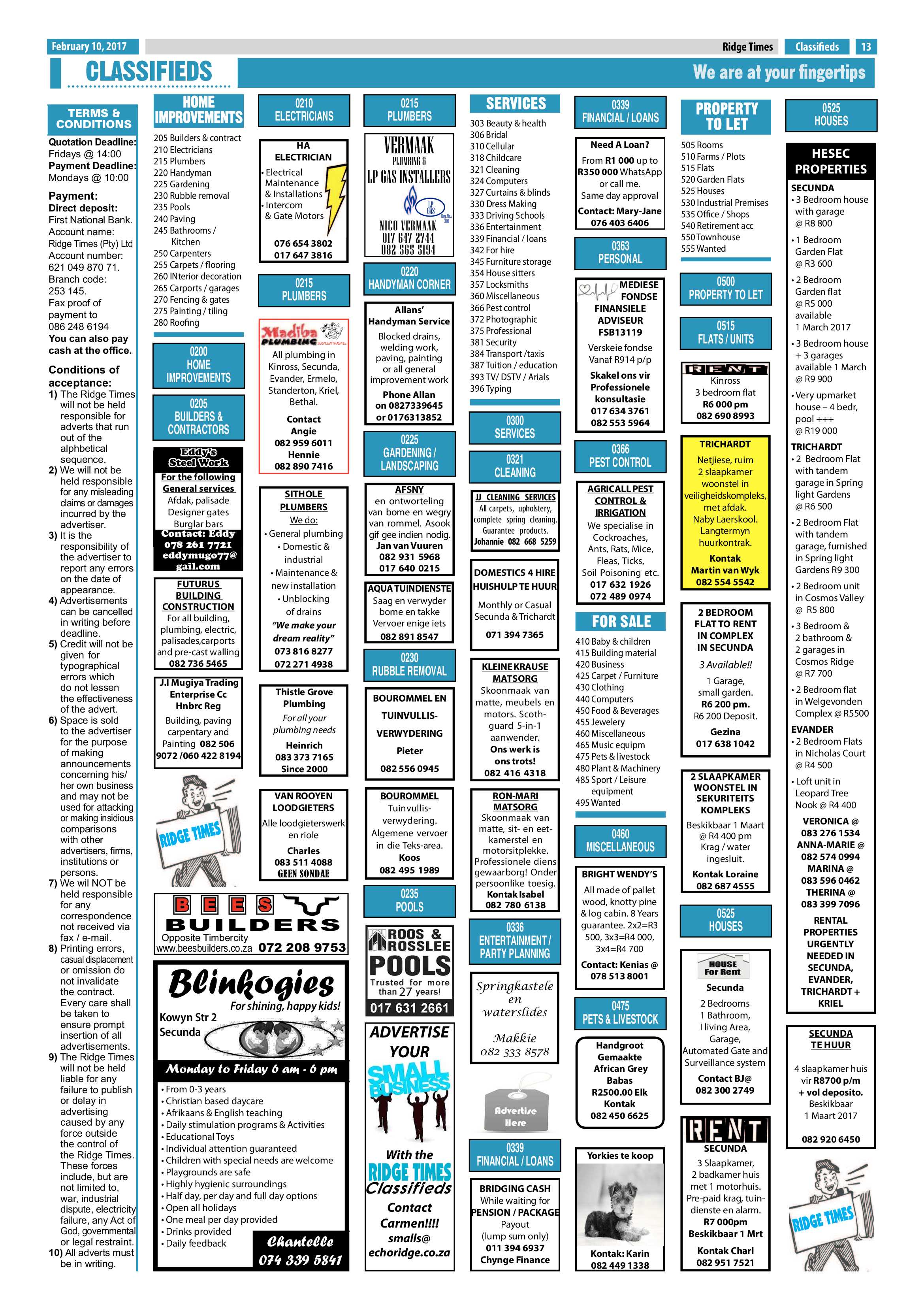 Ridge Times, 10 February 2017 page 13