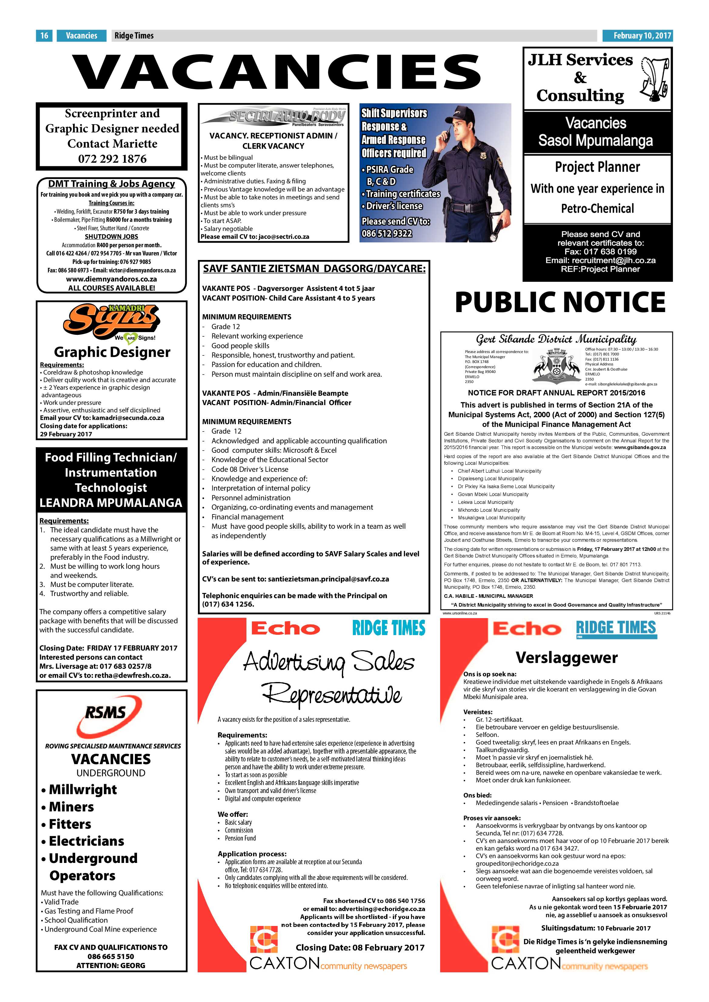 Ridge Times, 10 February 2017 page 16
