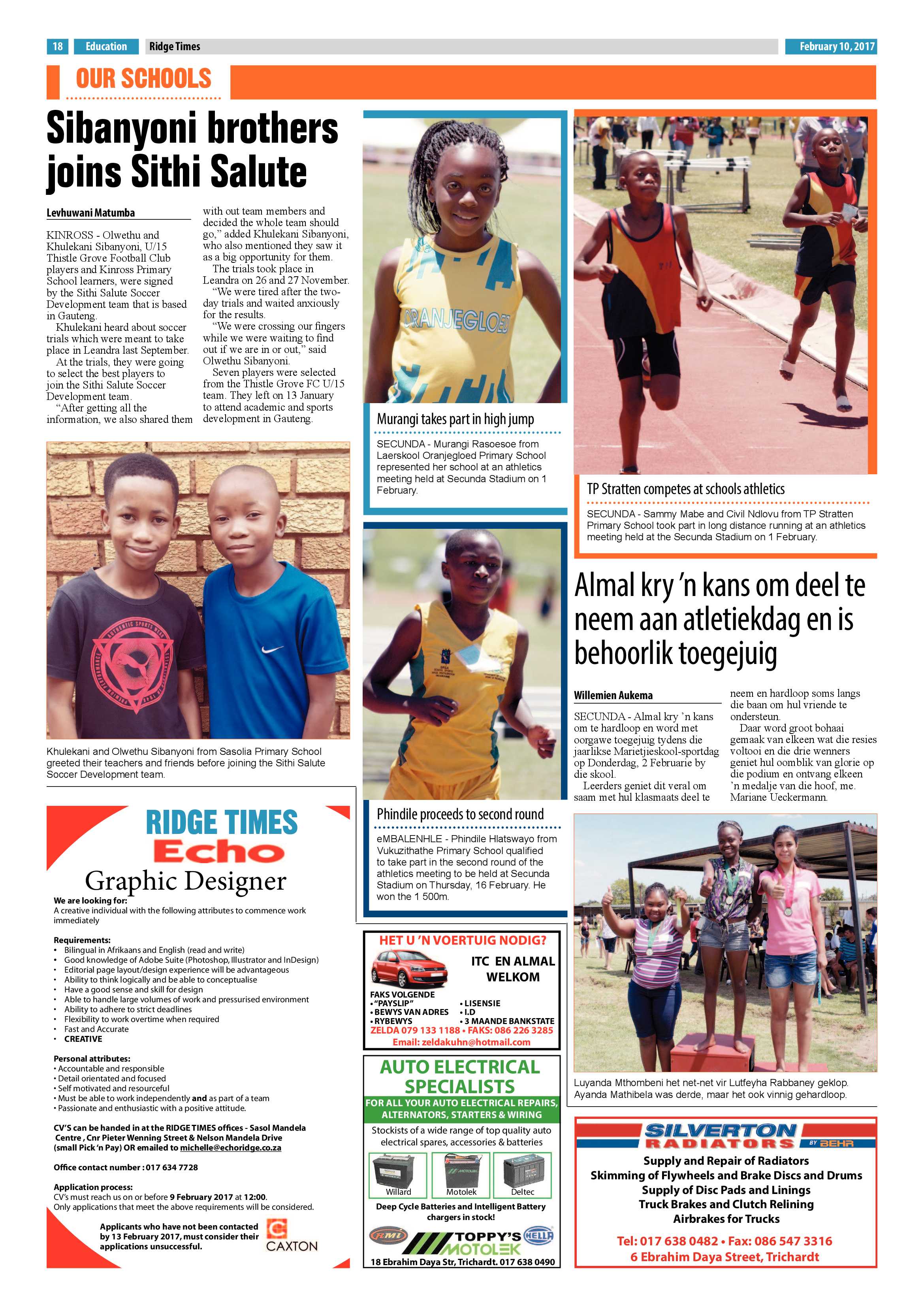 Ridge Times, 10 February 2017 page 18