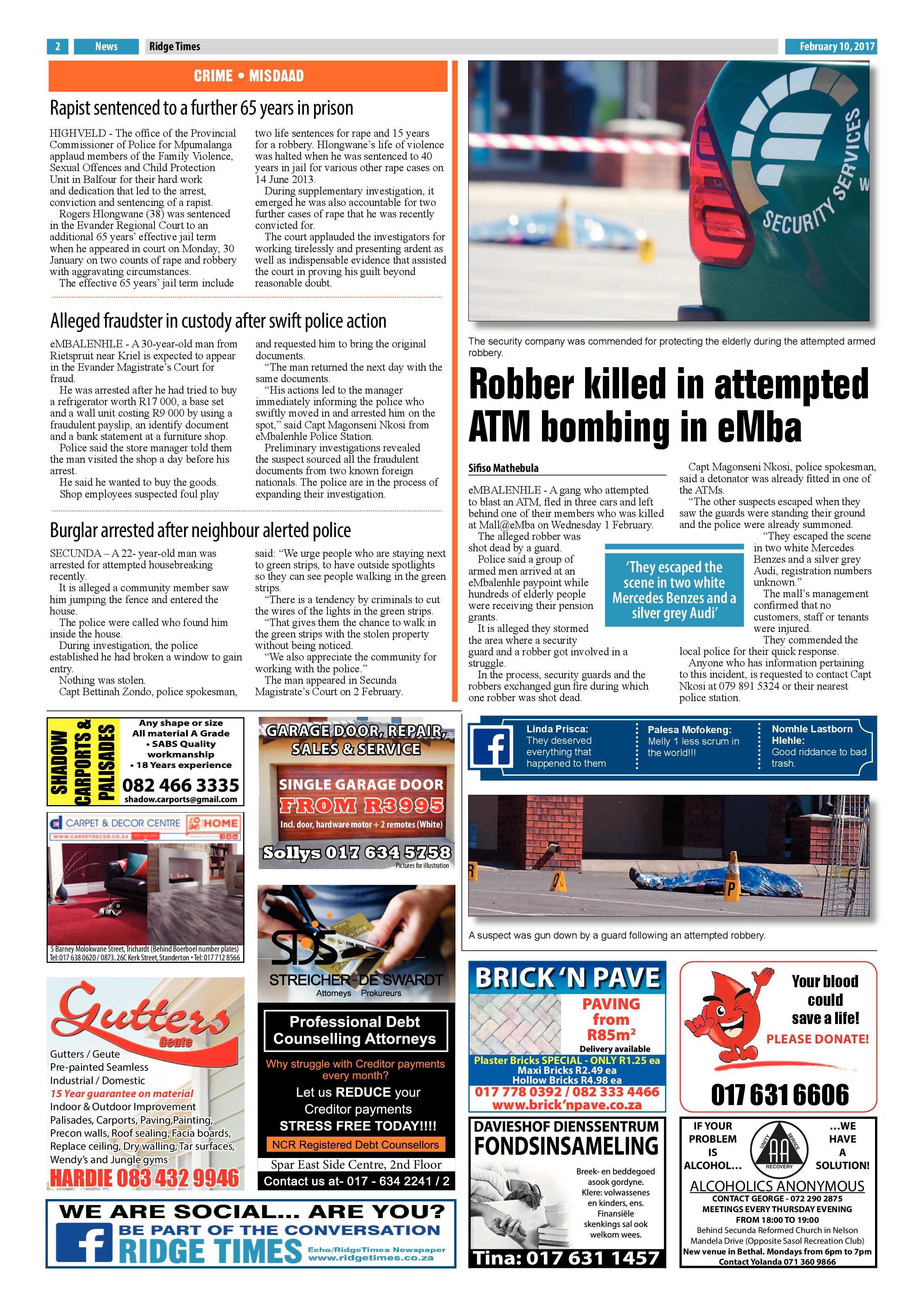 Ridge Times, 10 February 2017 page 2
