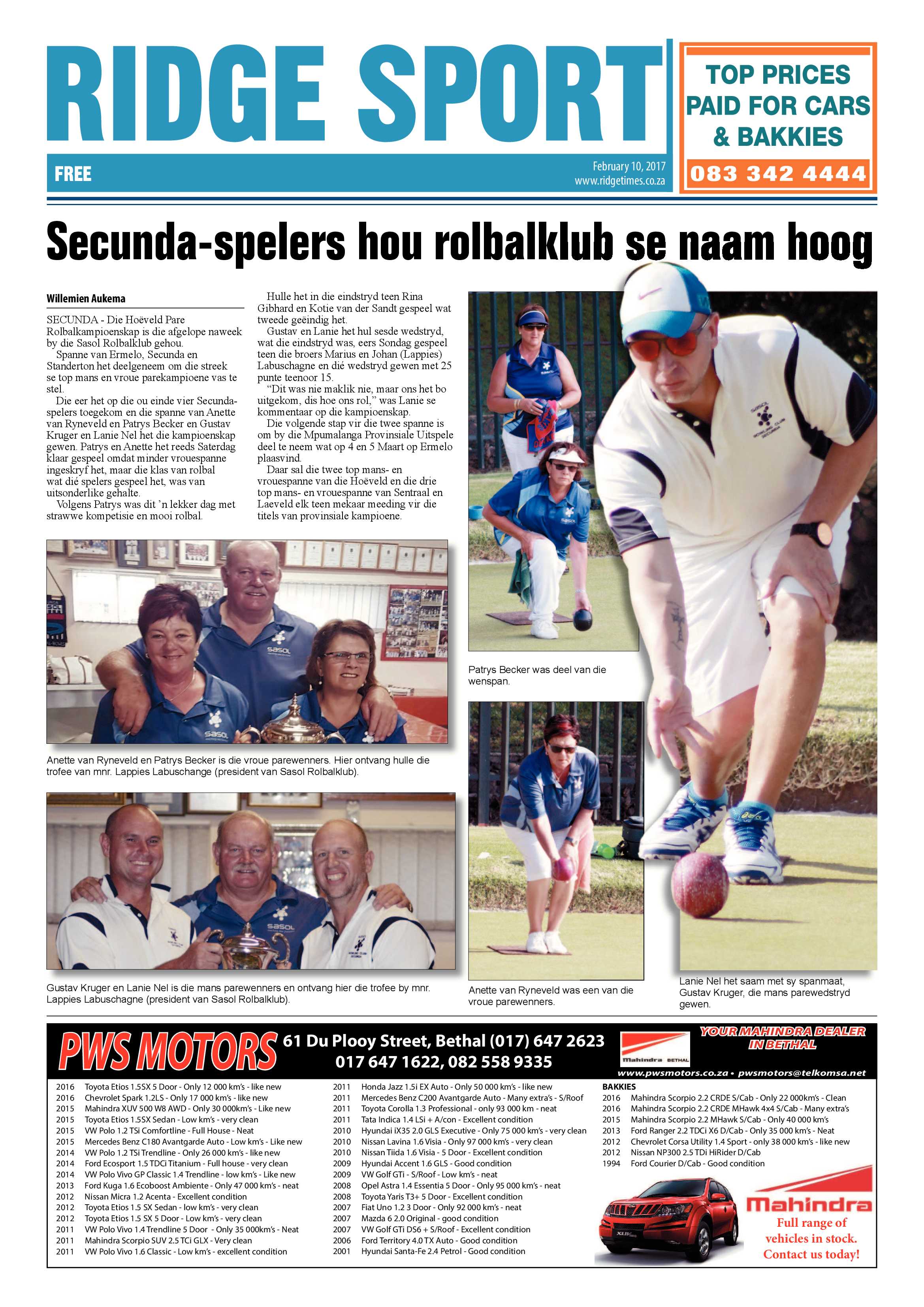 Ridge Times, 10 February 2017 page 20