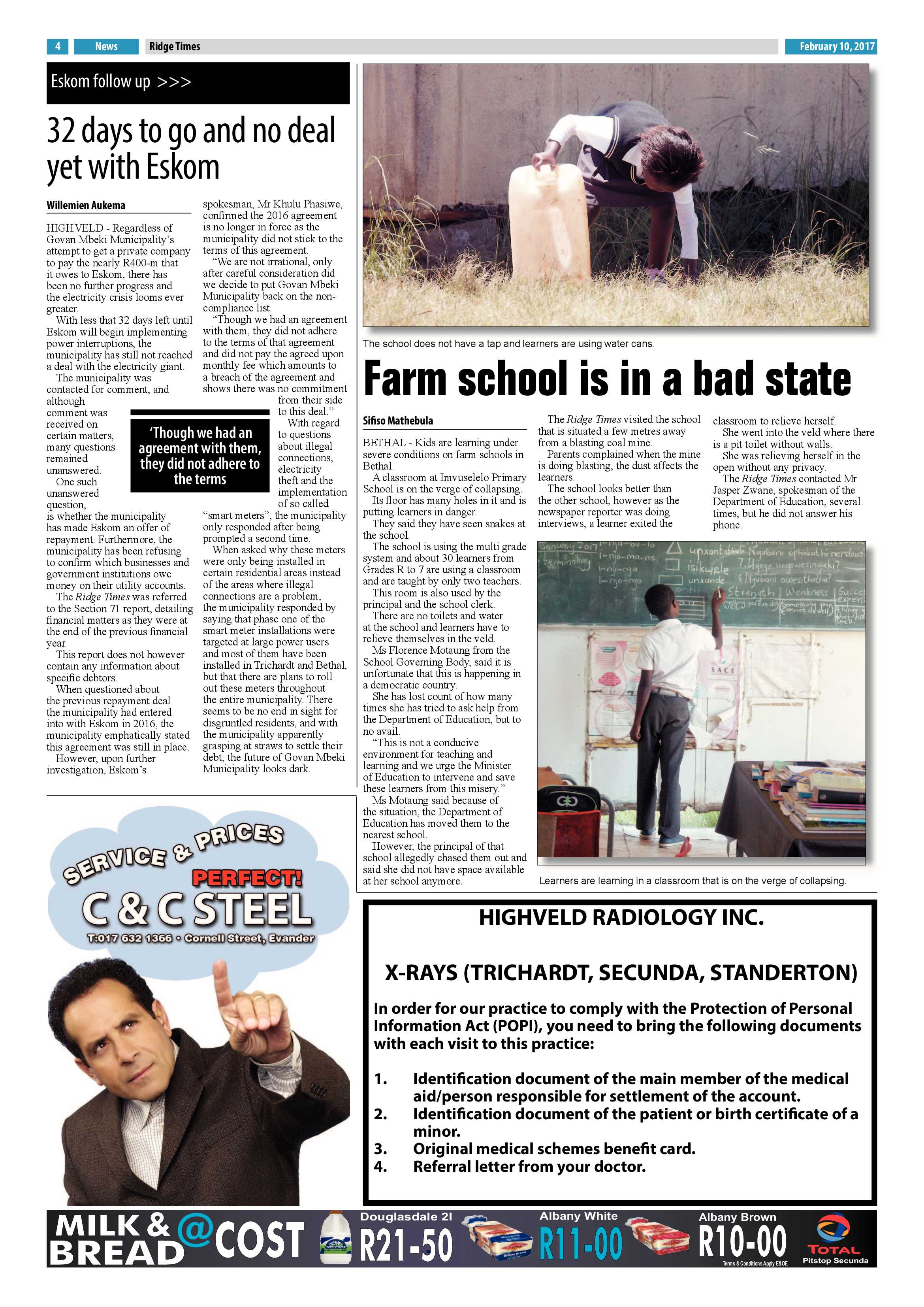 Ridge Times, 10 February 2017 page 4