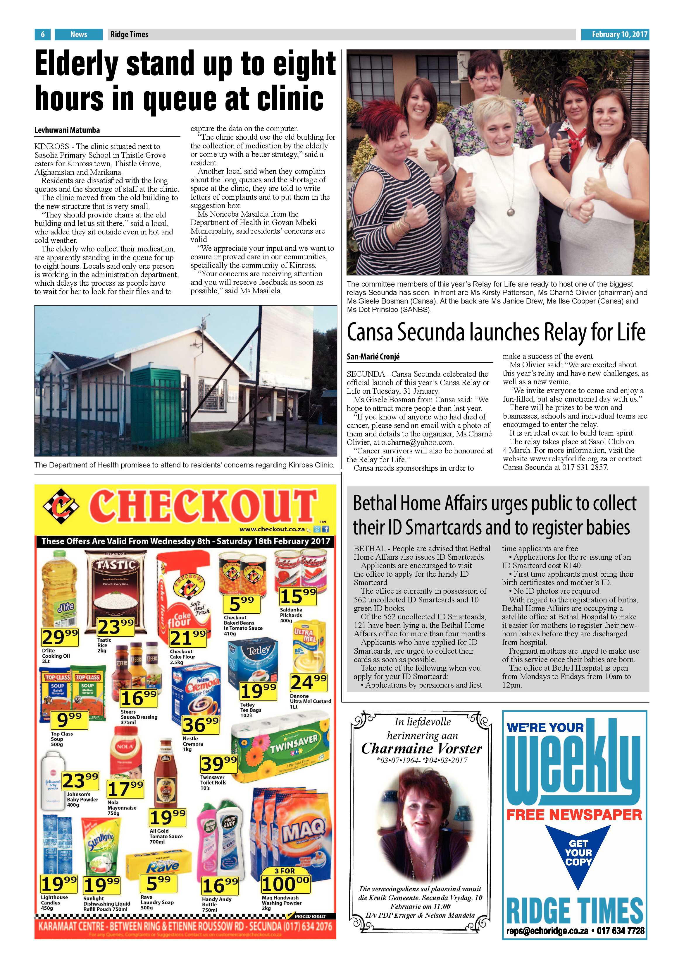 Ridge Times, 10 February 2017 page 6