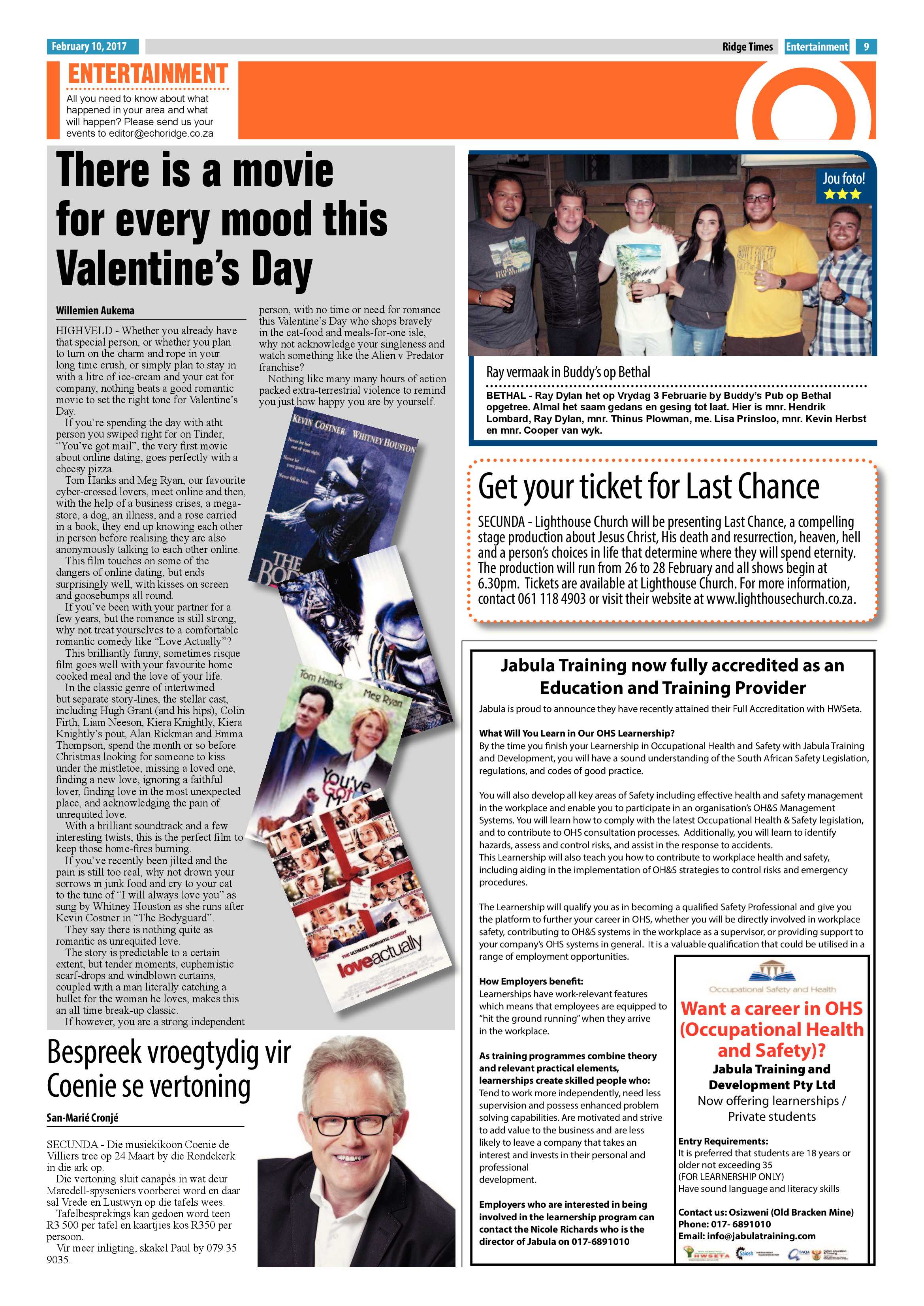 Ridge Times, 10 February 2017 page 9