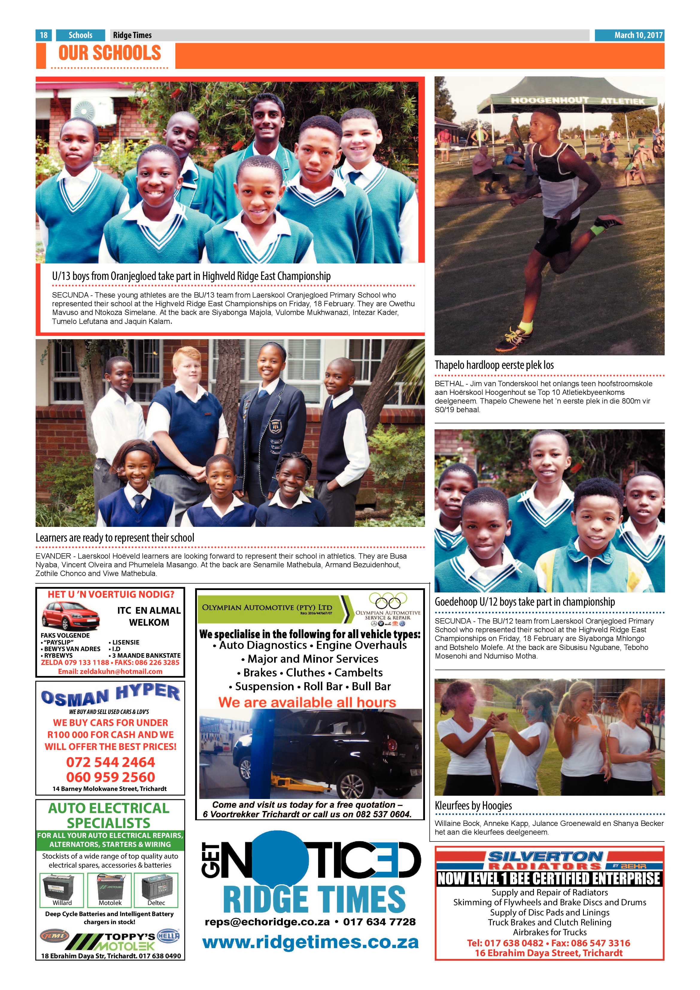 Ridge Times, 10 March 2017 page 18