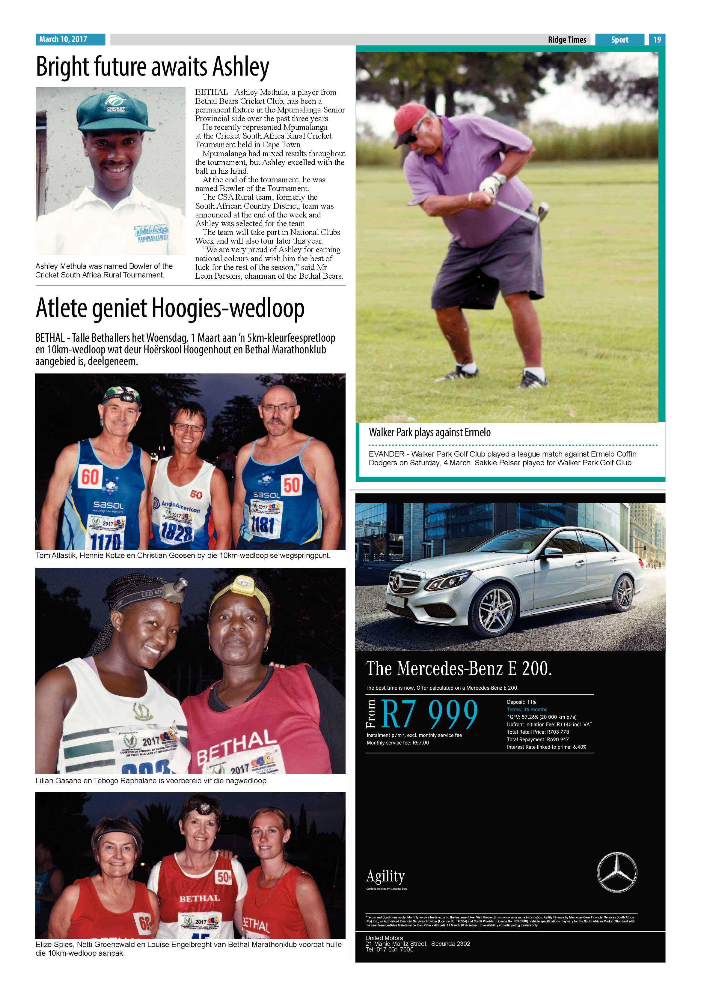 Ridge Times, 10 March 2017 page 19