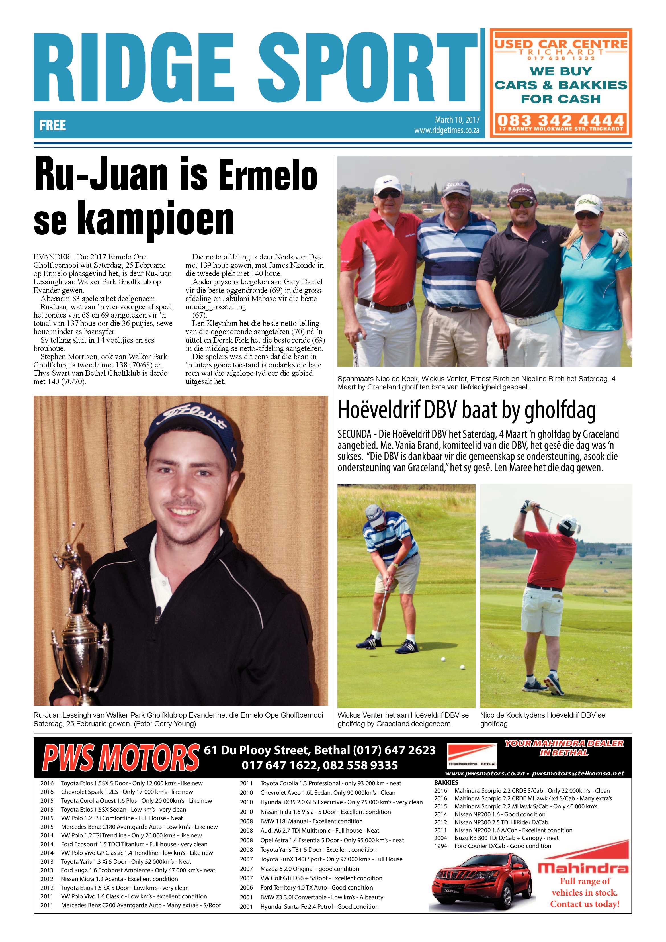 Ridge Times, 10 March 2017 page 20