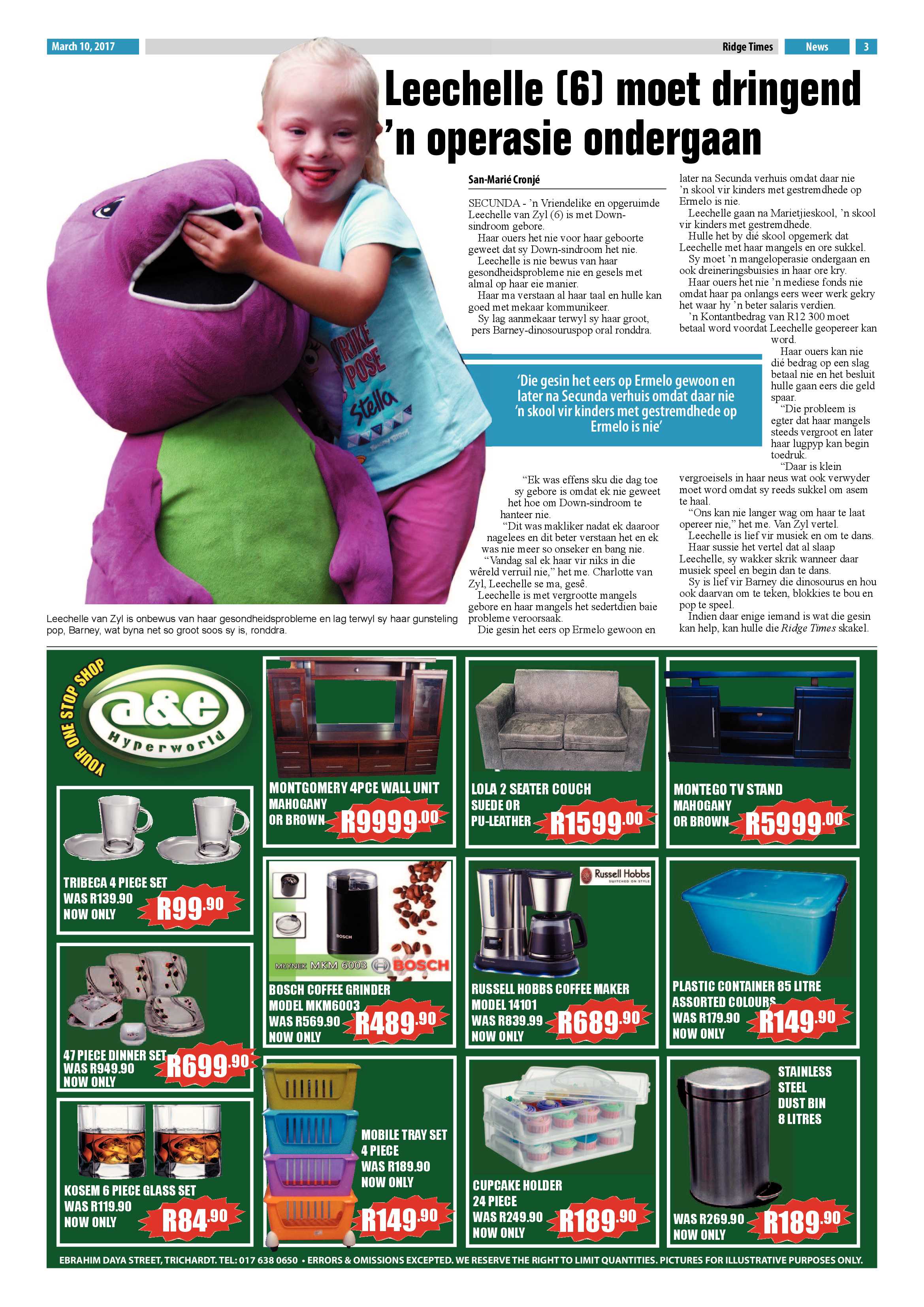 Ridge Times, 10 March 2017 page 3