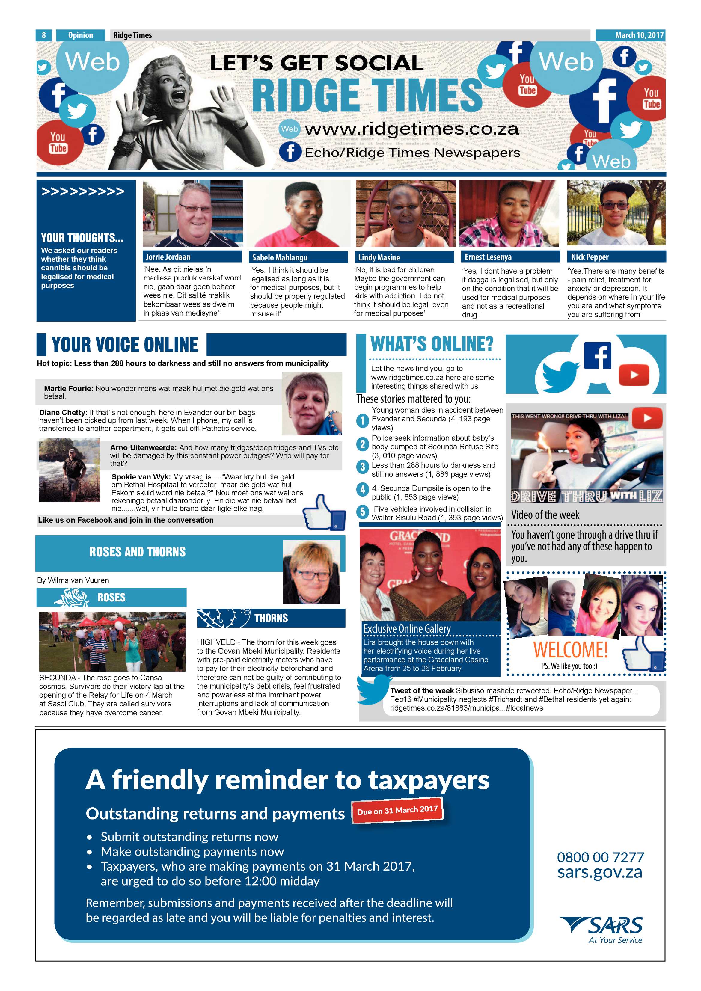 Ridge Times, 10 March 2017 page 8