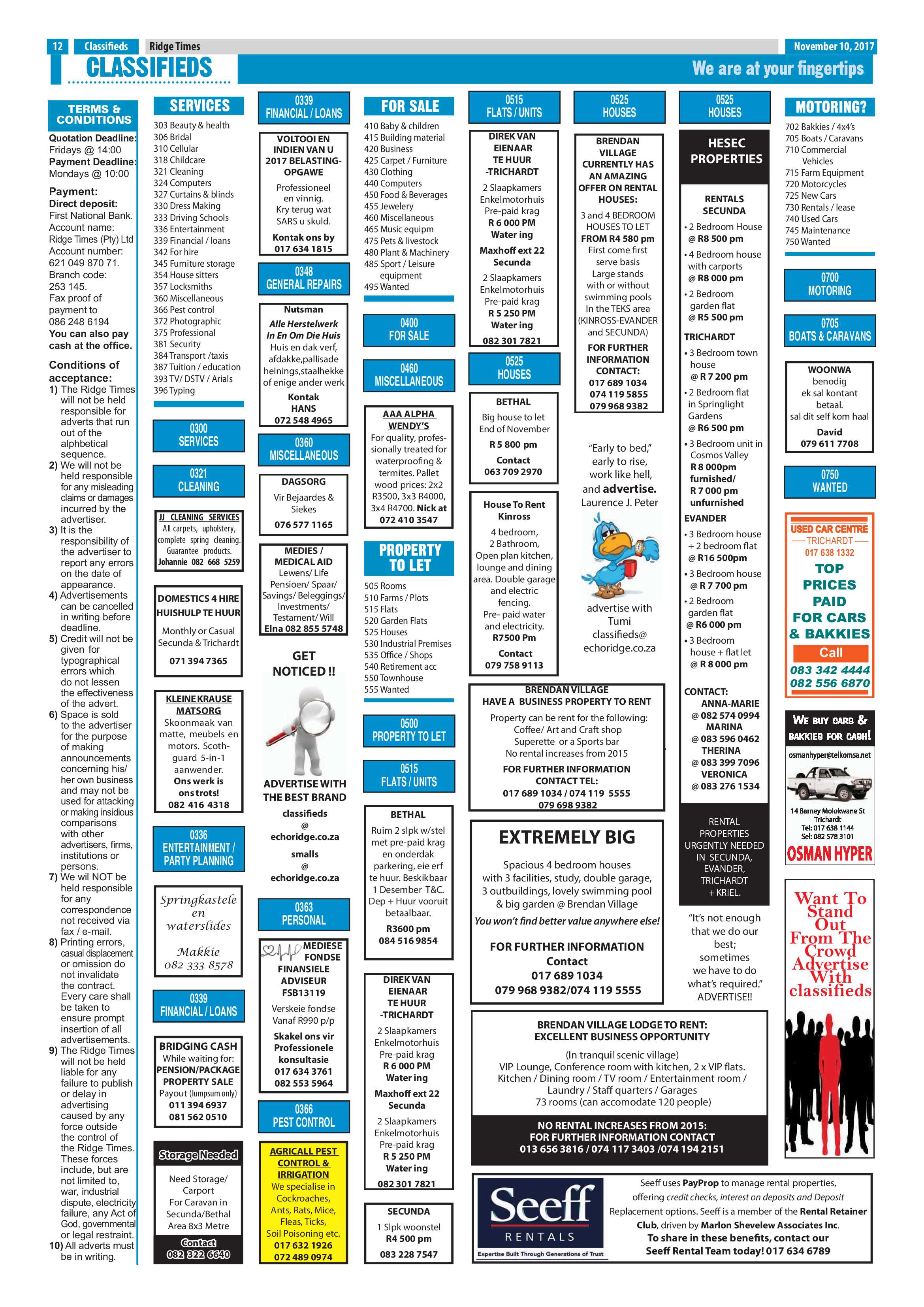 Ridge Times, 10 November 2017 page 12