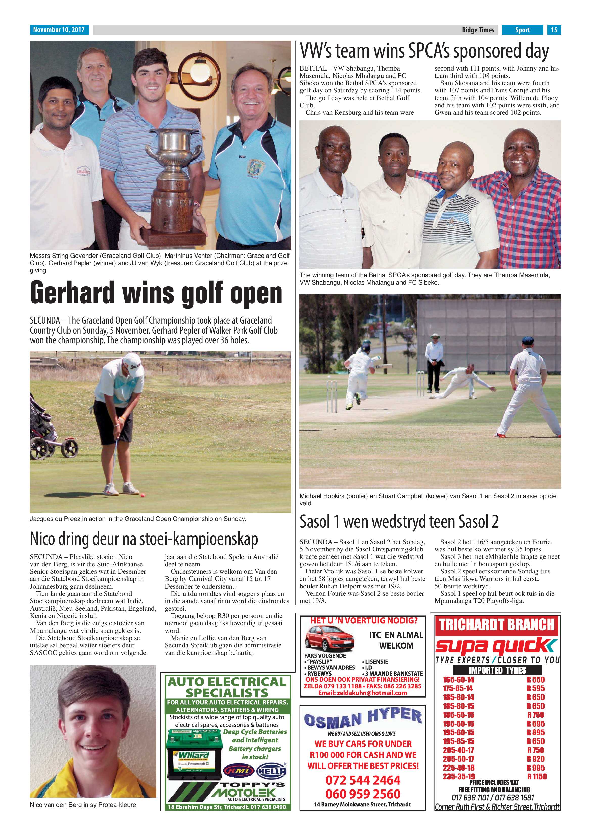 Ridge Times, 10 November 2017 page 15