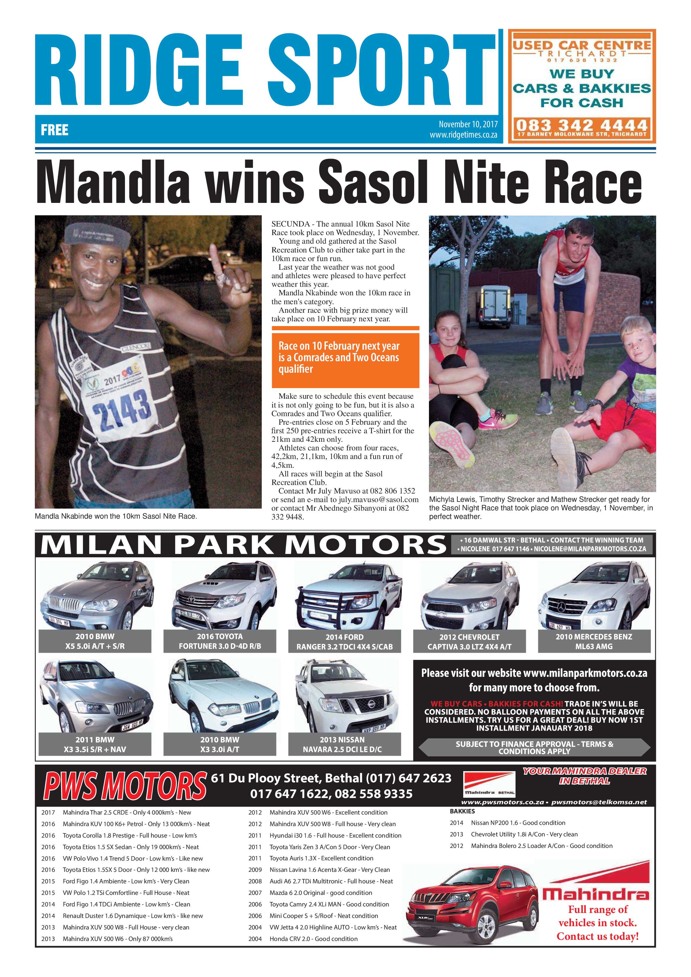Ridge Times, 10 November 2017 page 16