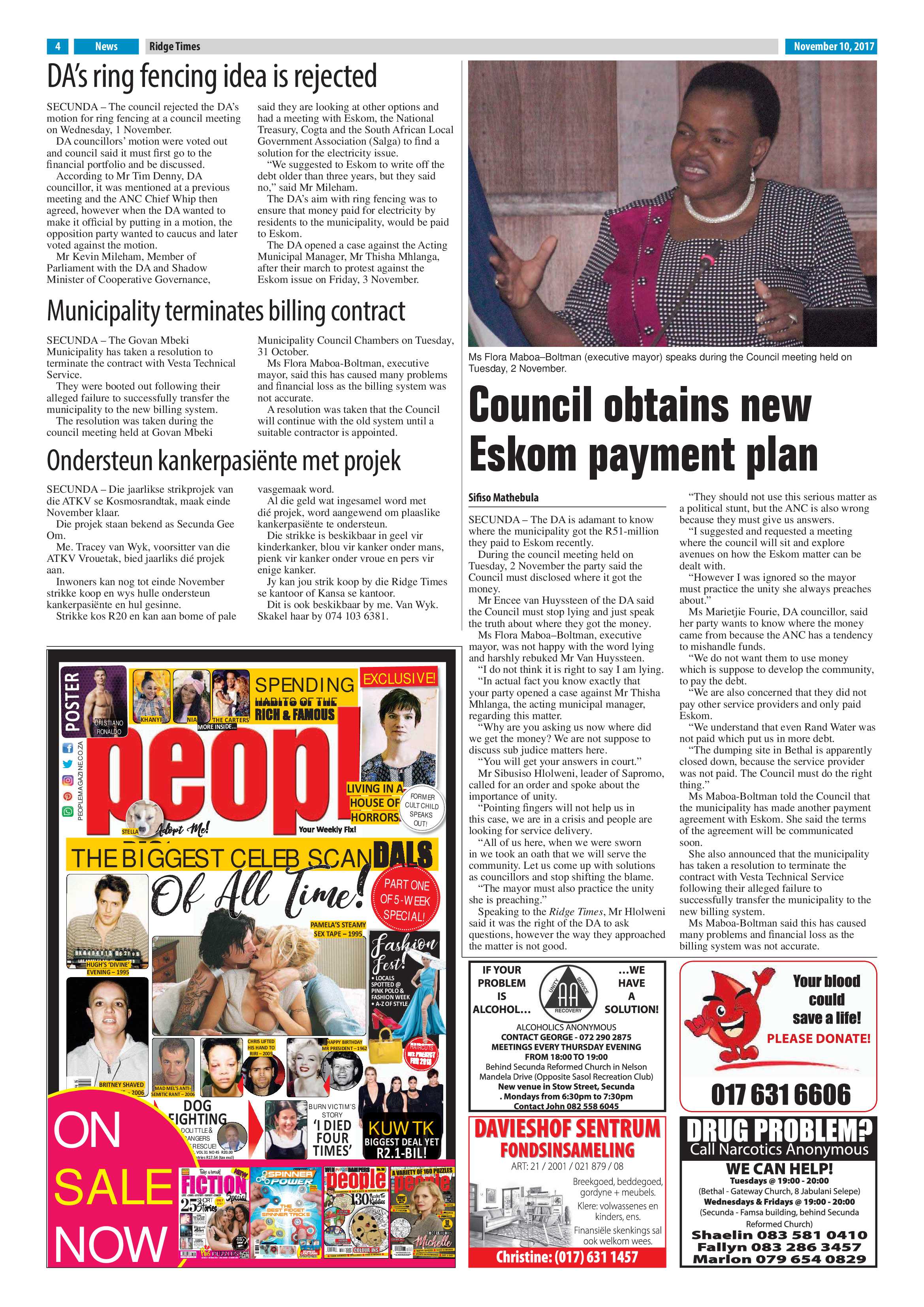 Ridge Times, 10 November 2017 page 4