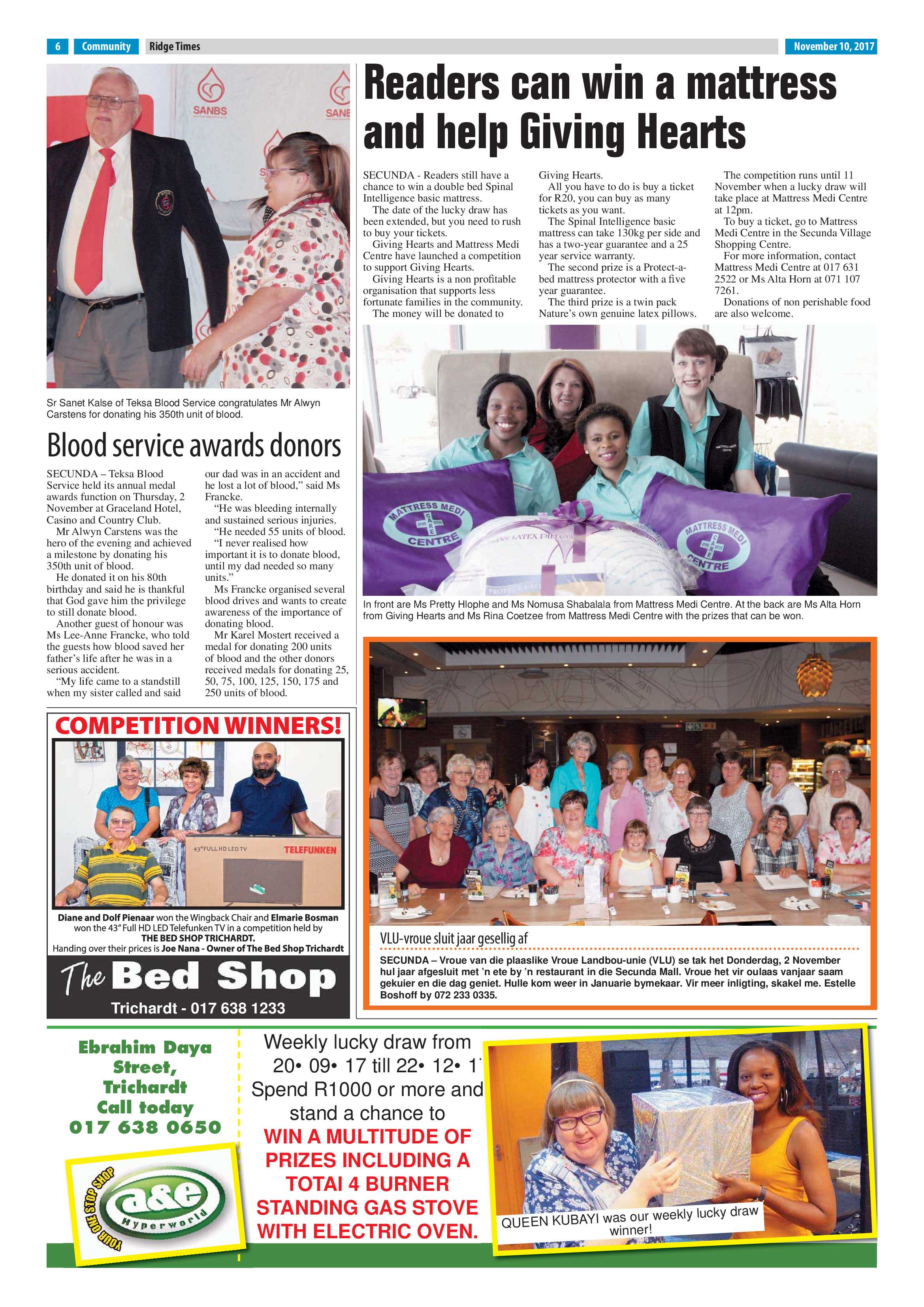 Ridge Times, 10 November 2017 page 6