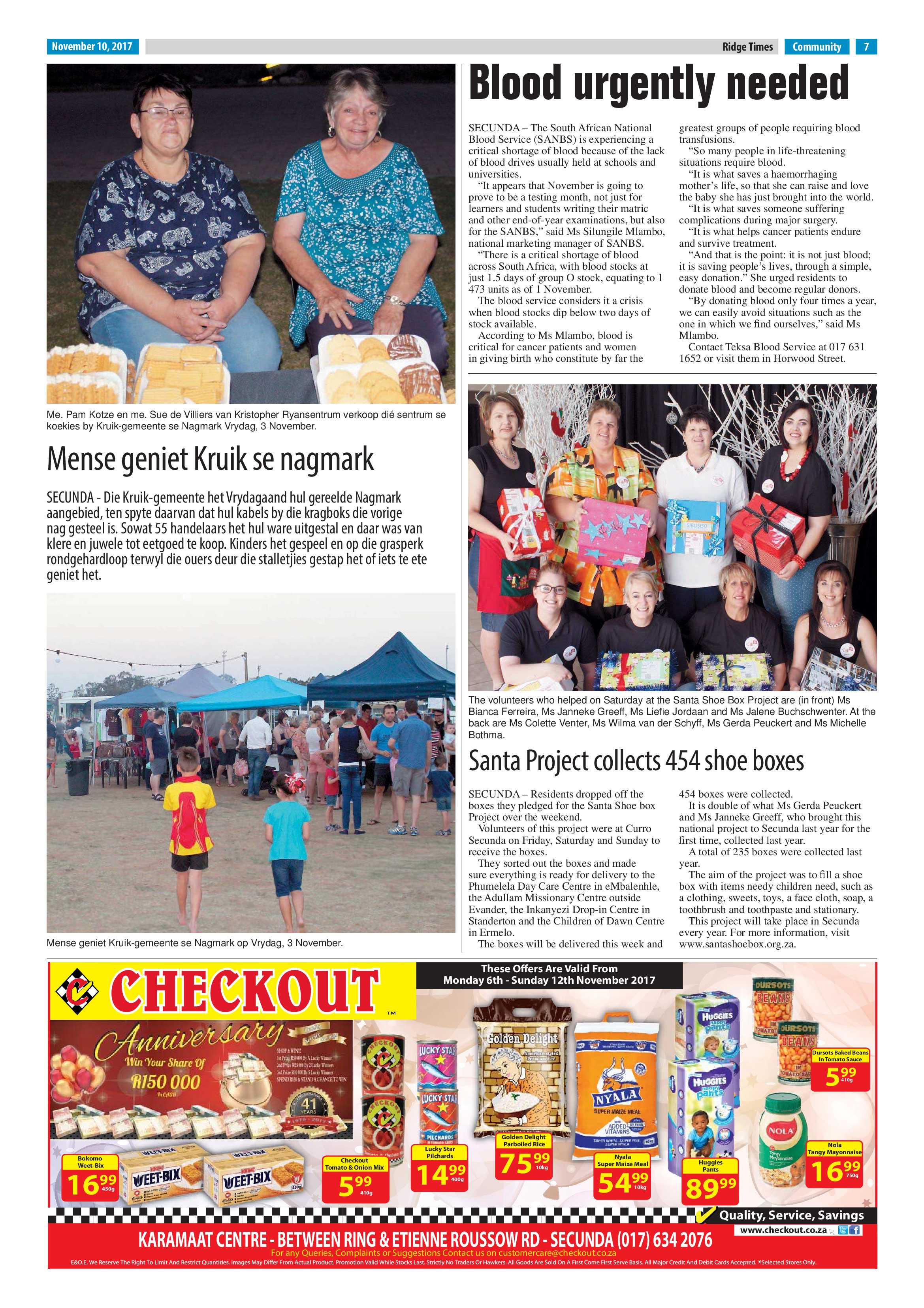 Ridge Times, 10 November 2017 page 7