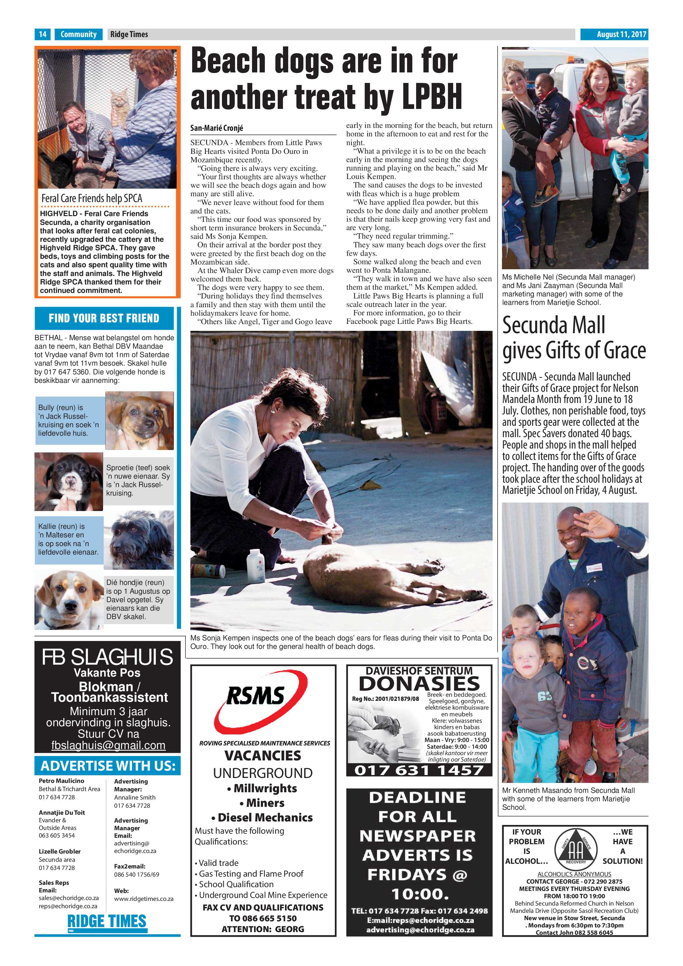 Ridge Times, 11 August 2017 page 14