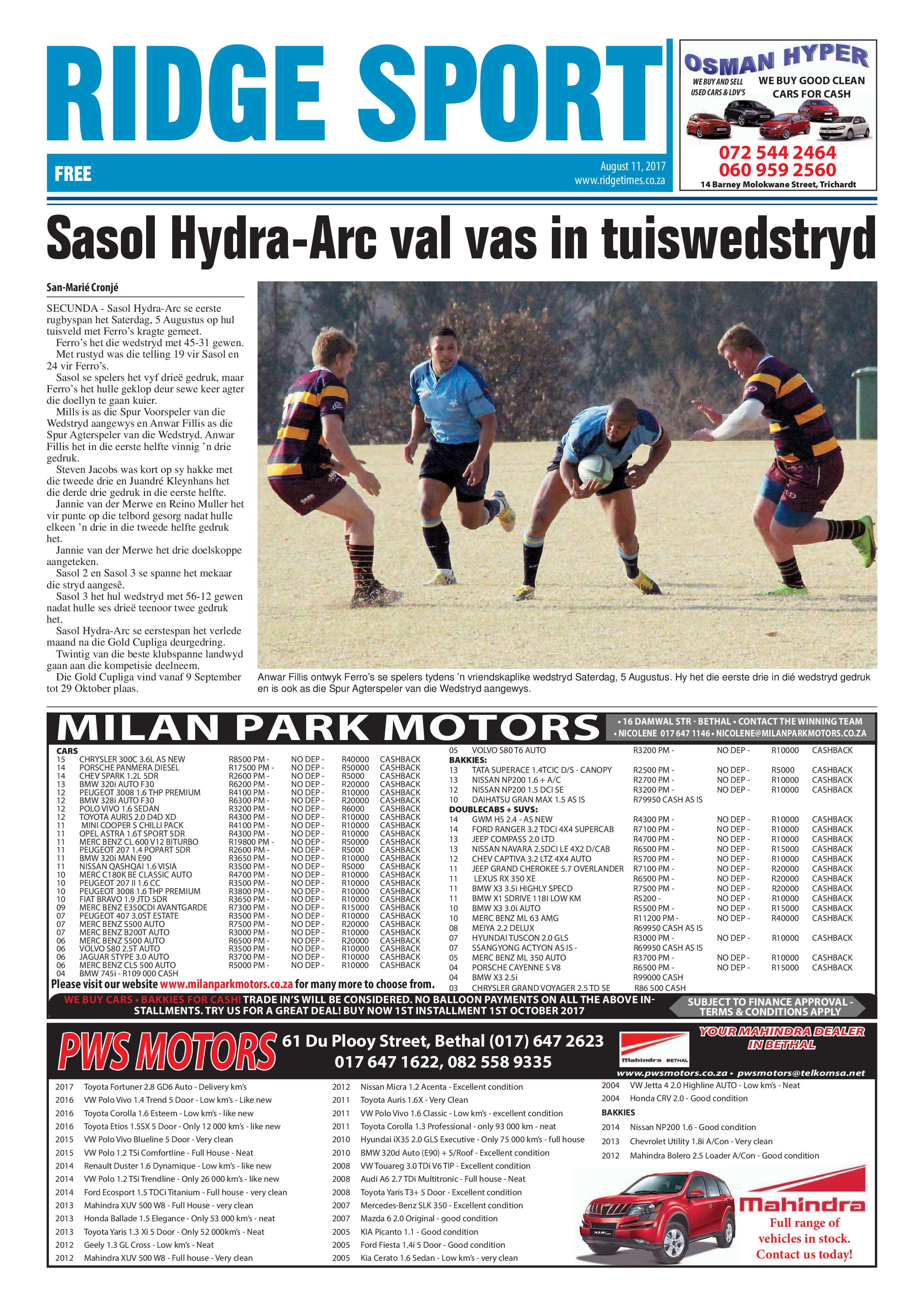 Ridge Times, 11 August 2017 page 16
