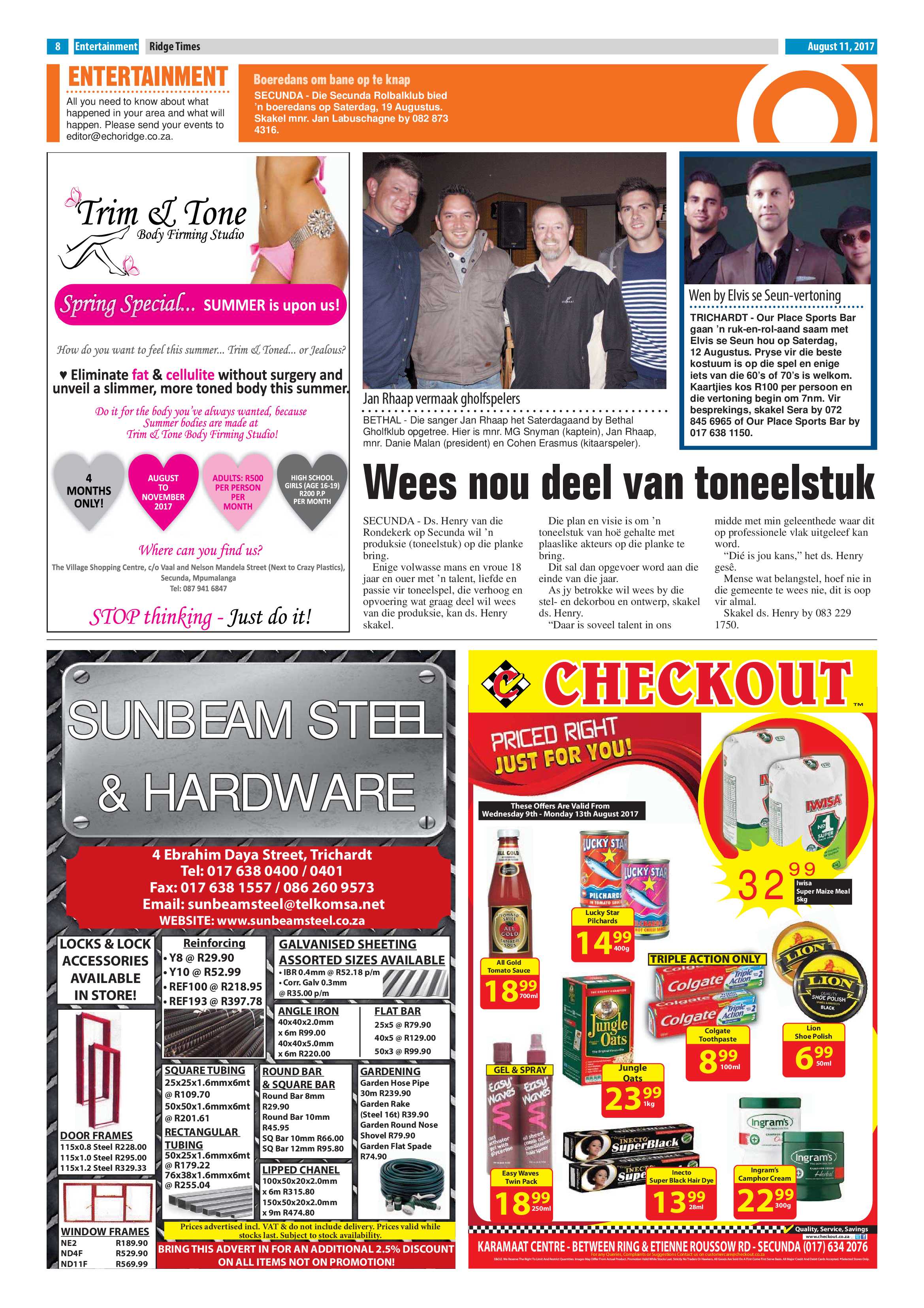 Ridge Times, 11 August 2017 page 8