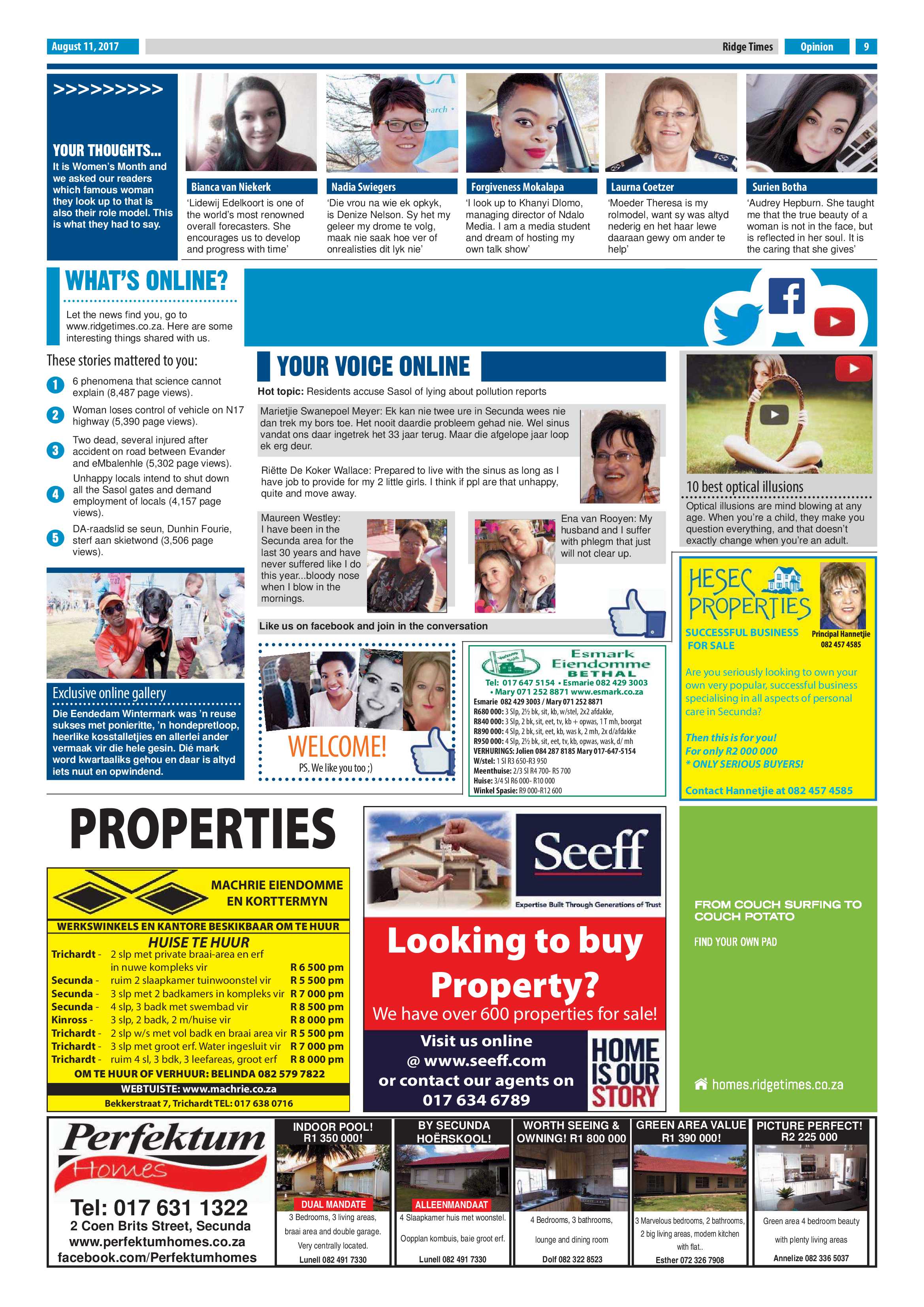Ridge Times, 11 August 2017 page 9