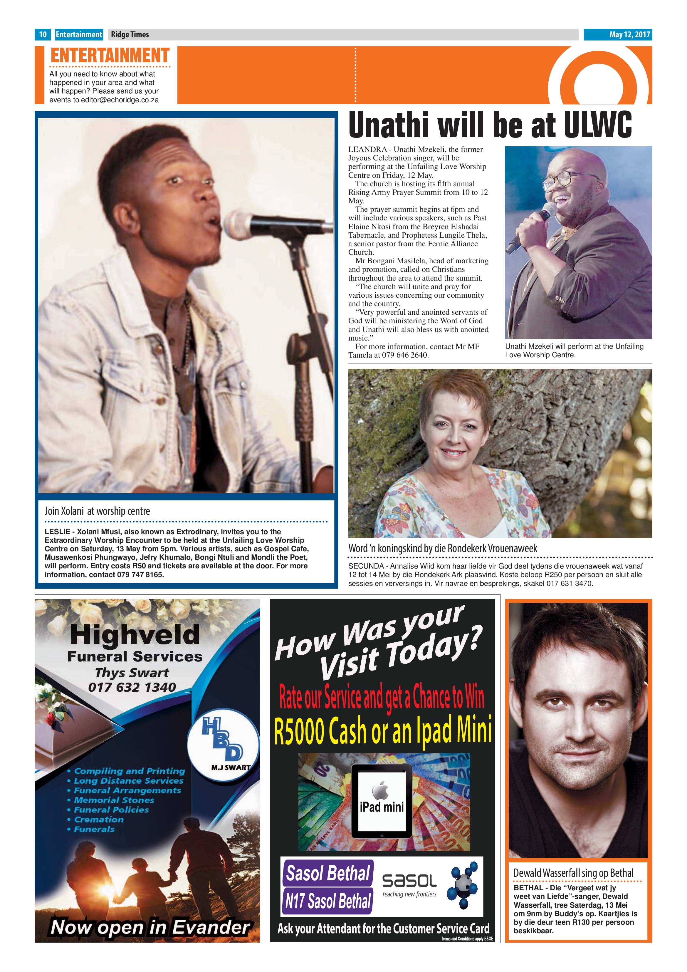 Ridge Times, 12 May 2017 page 10