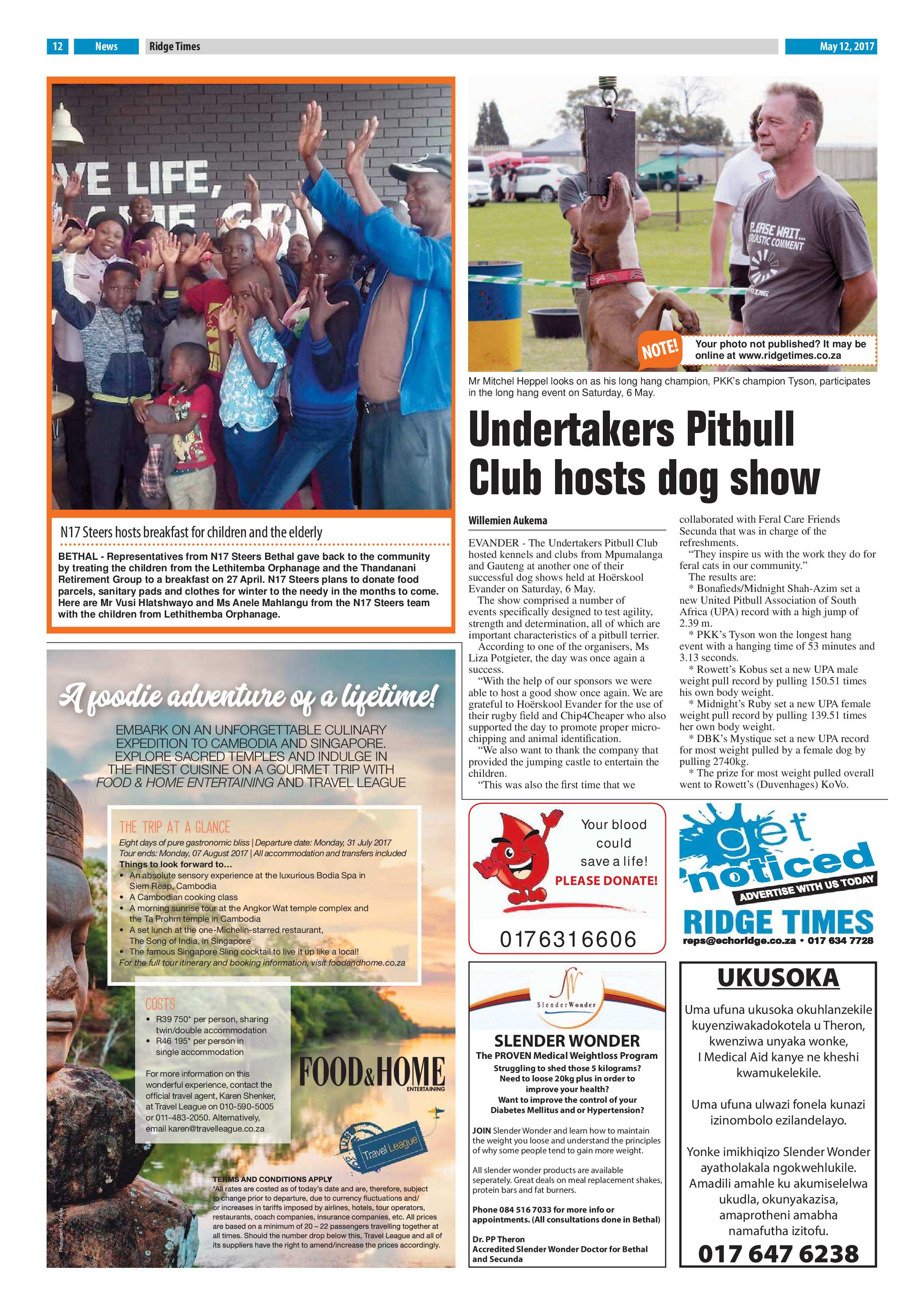 Ridge Times, 12 May 2017 page 12