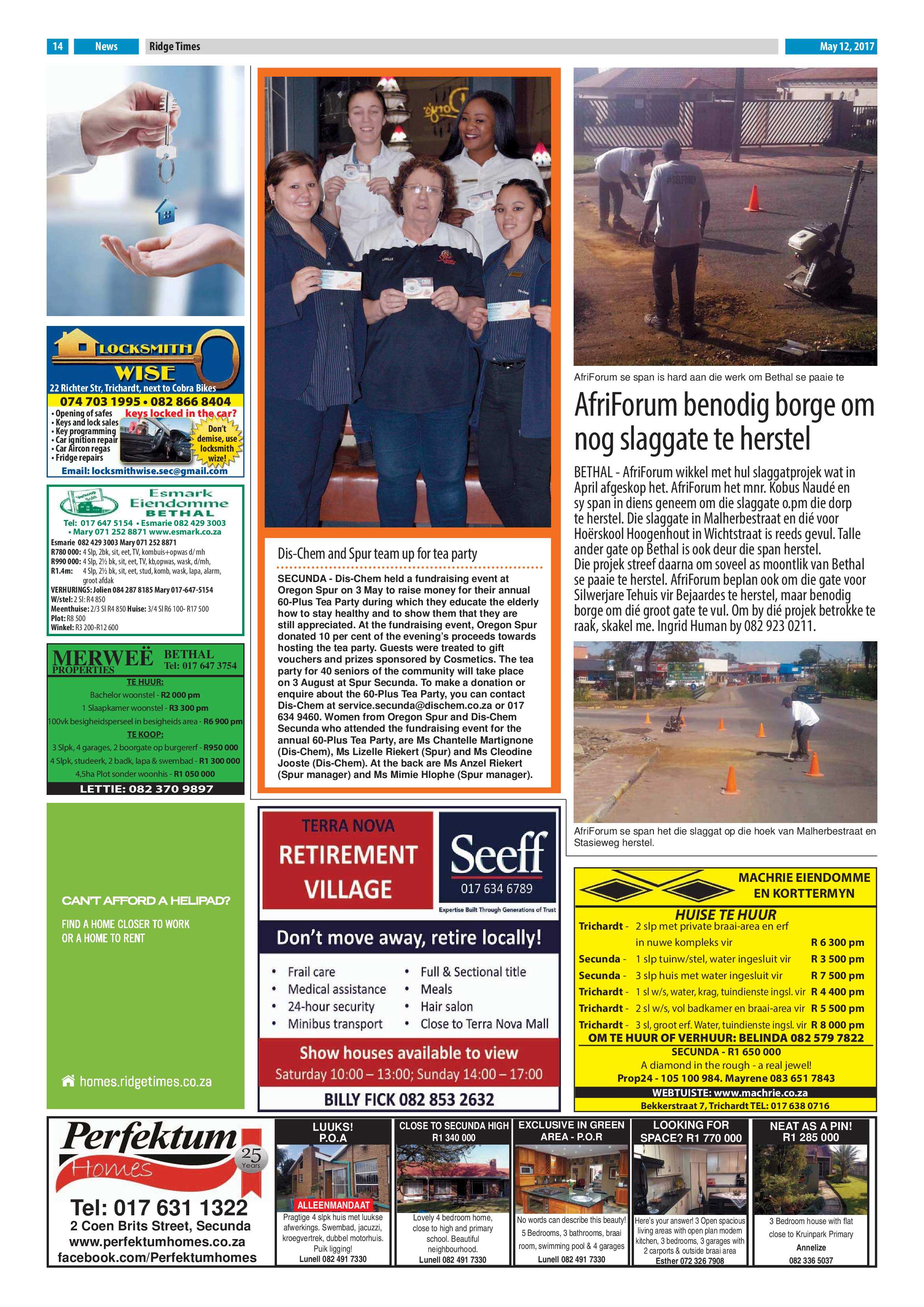 Ridge Times, 12 May 2017 page 14