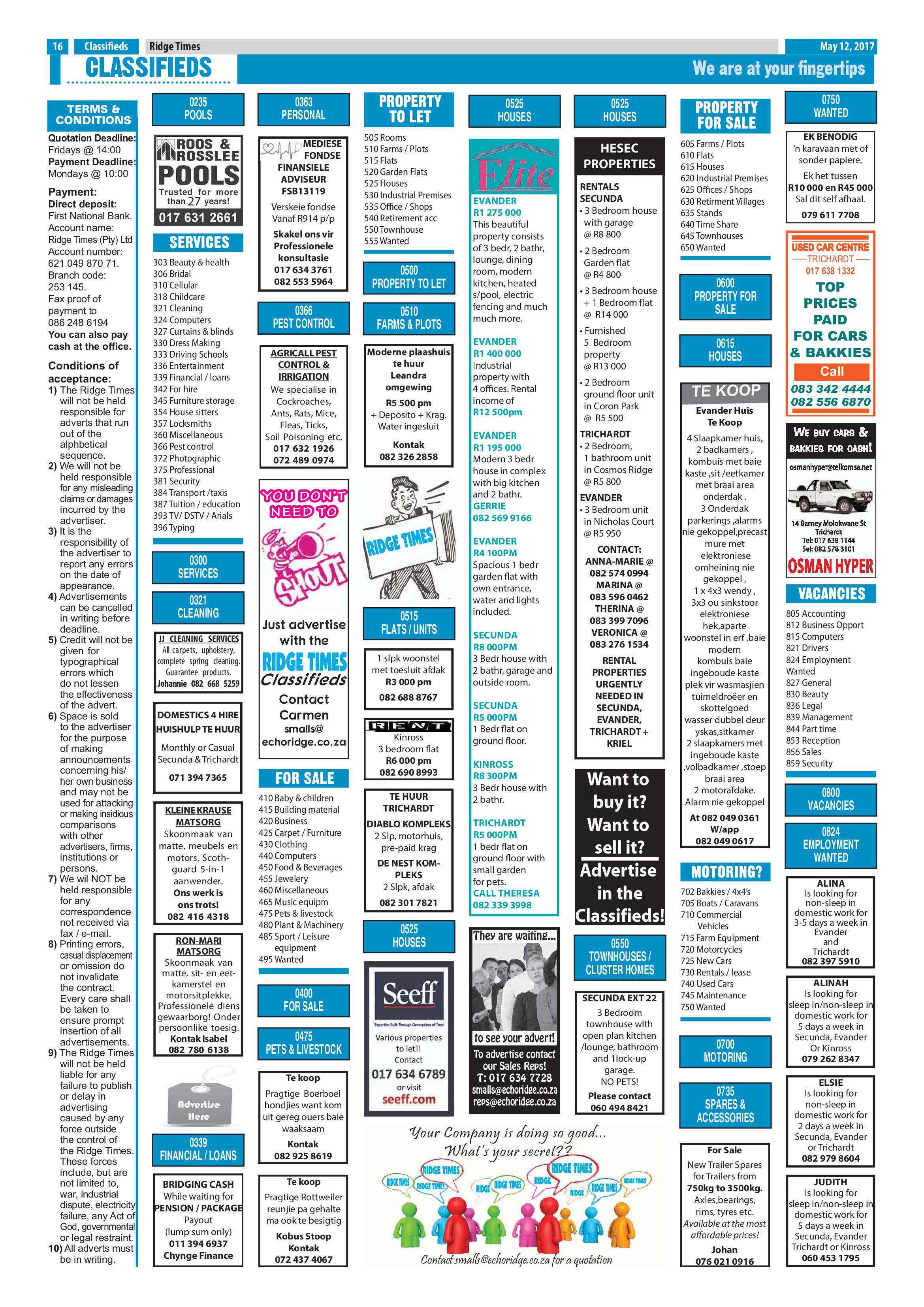Ridge Times, 12 May 2017 page 16