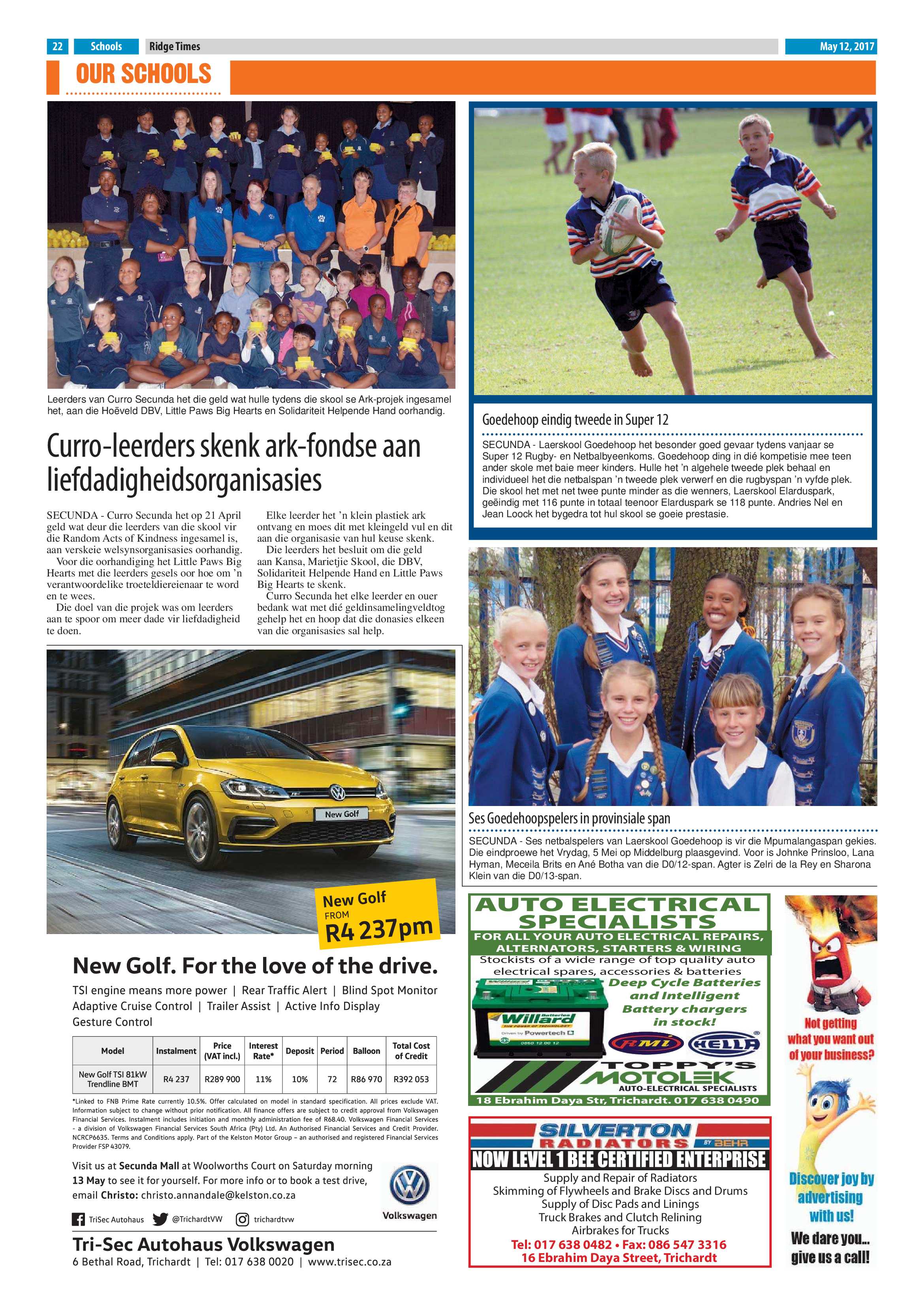 Ridge Times, 12 May 2017 page 22