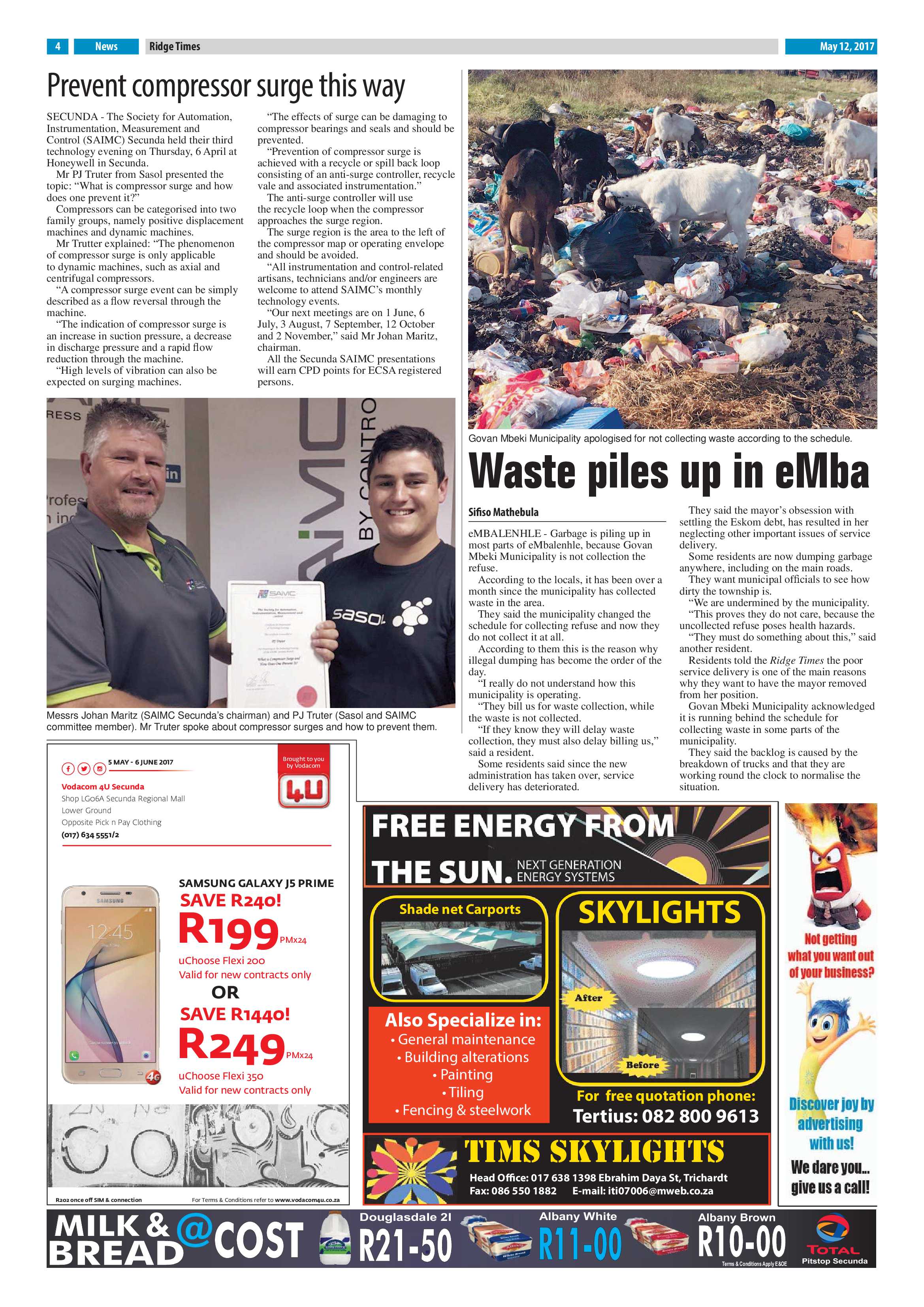 Ridge Times, 12 May 2017 page 4