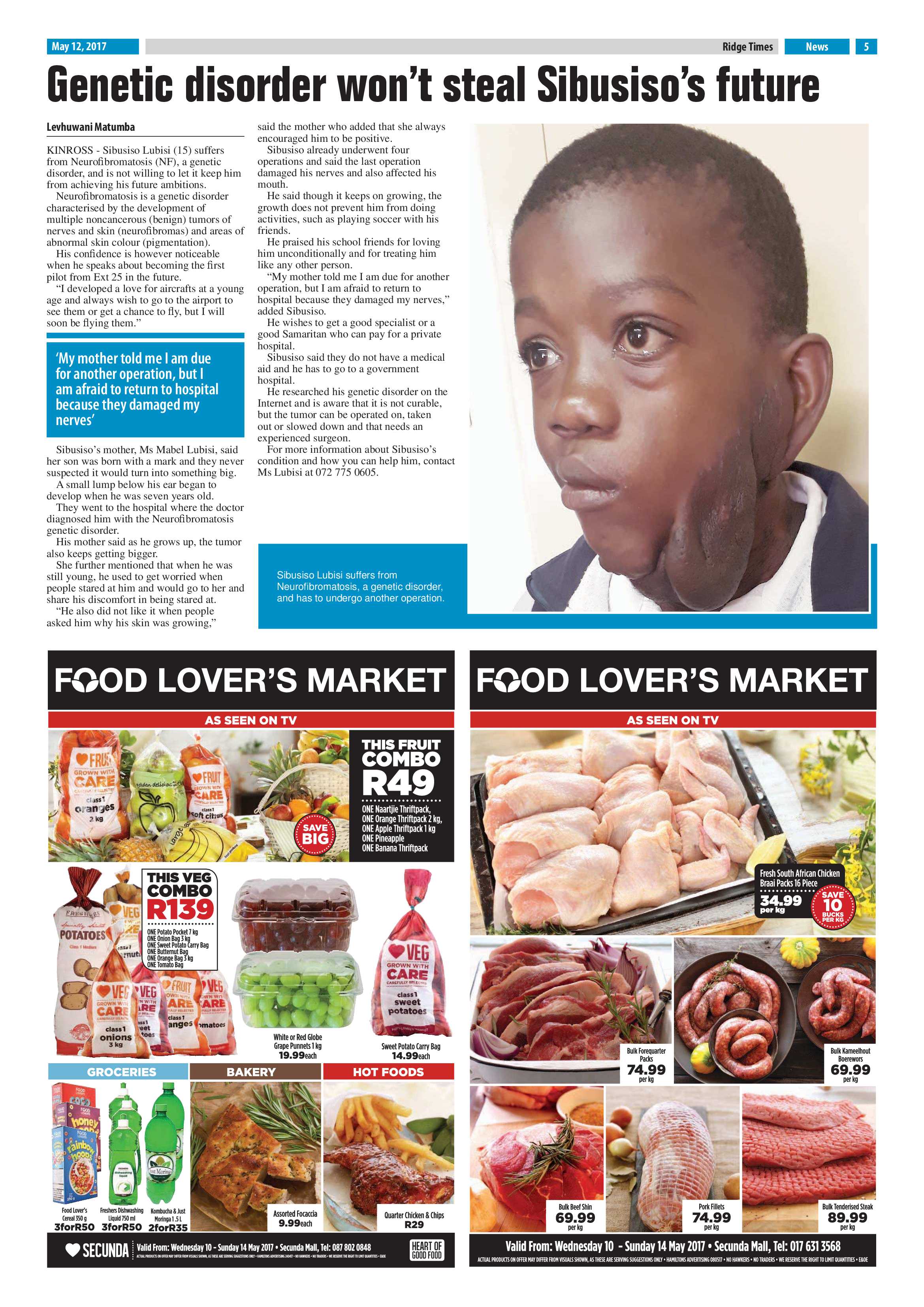 Ridge Times, 12 May 2017 page 5