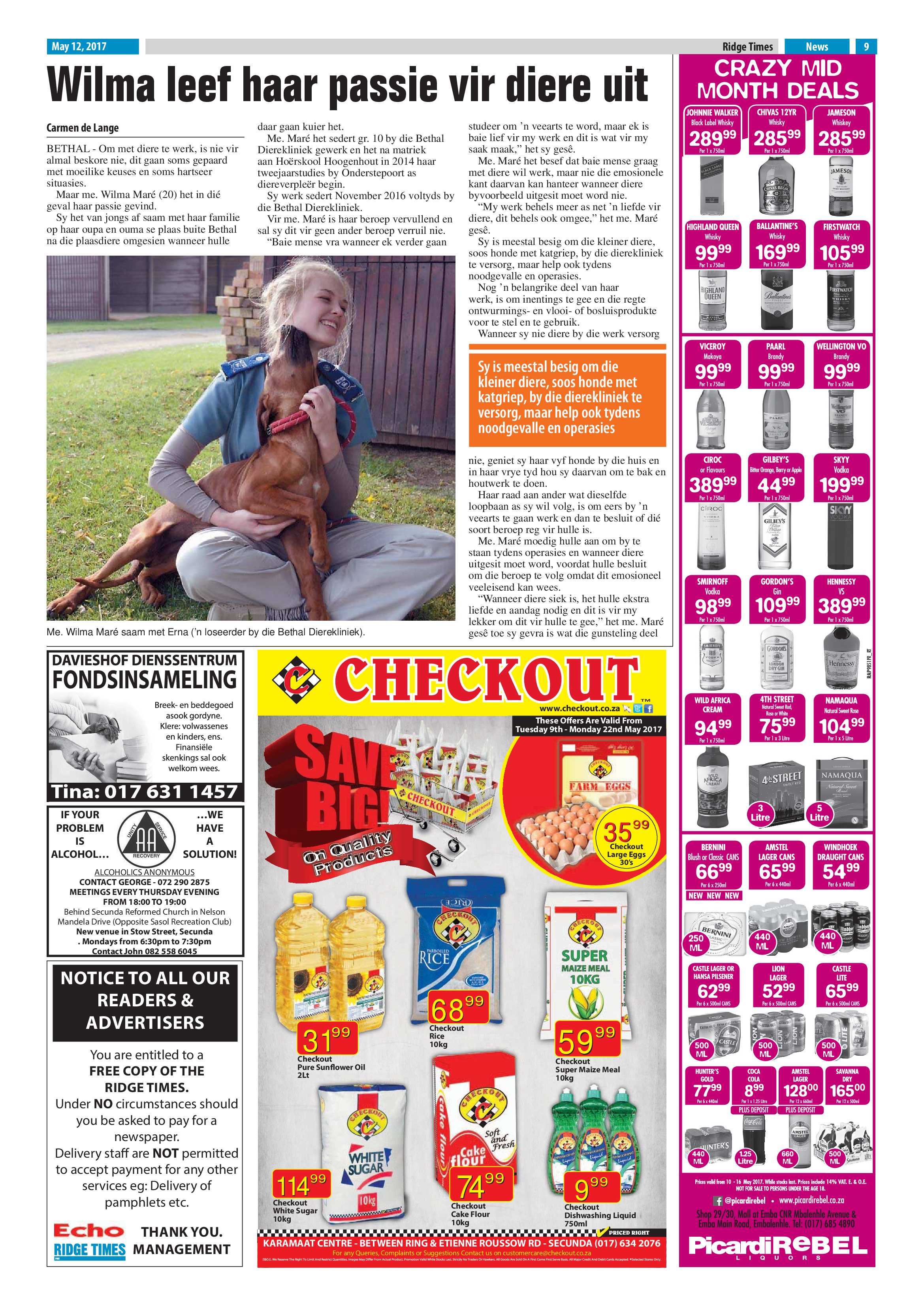 Ridge Times, 12 May 2017 page 9