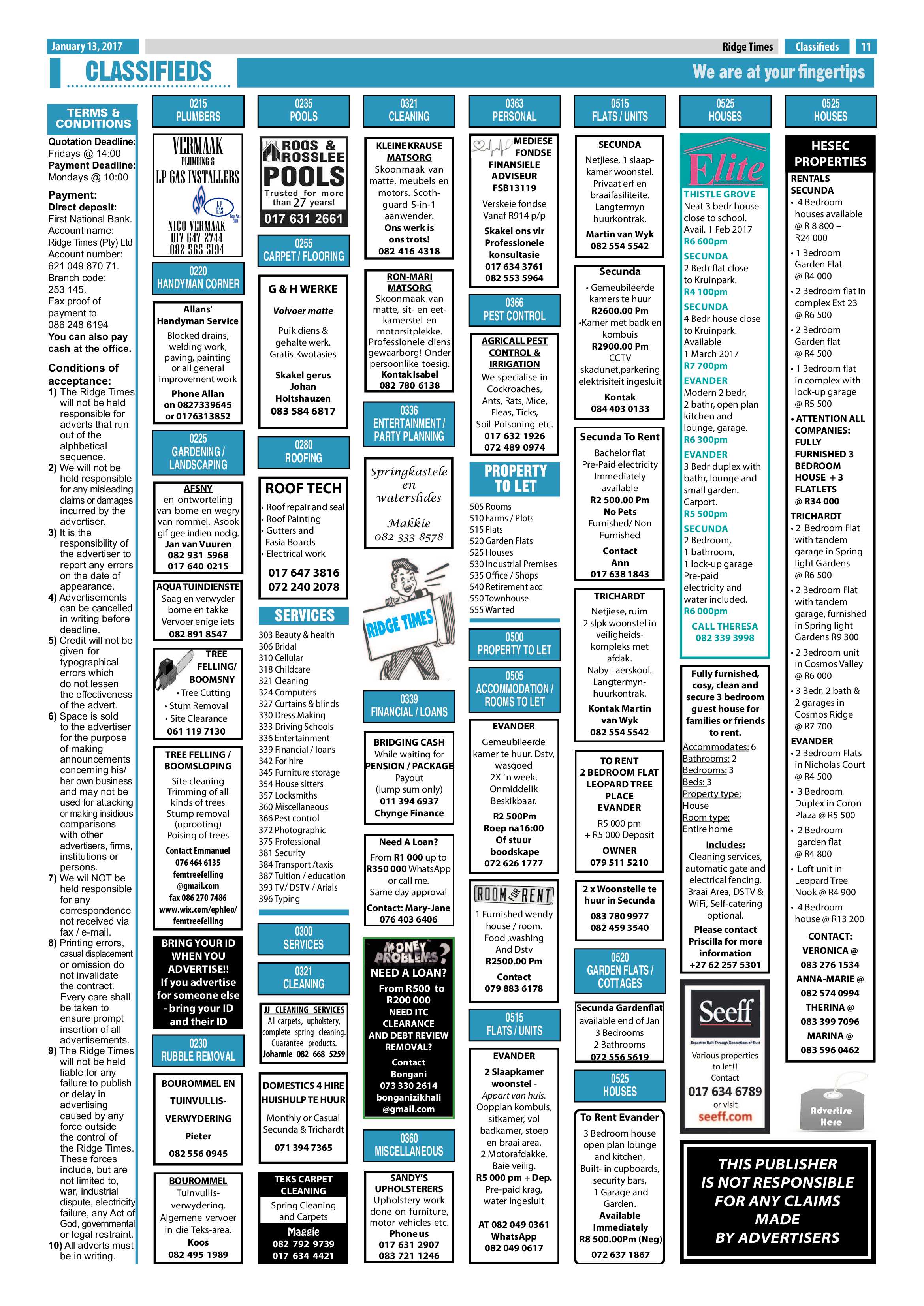 Ridge Times, 13 January 2017 page 11