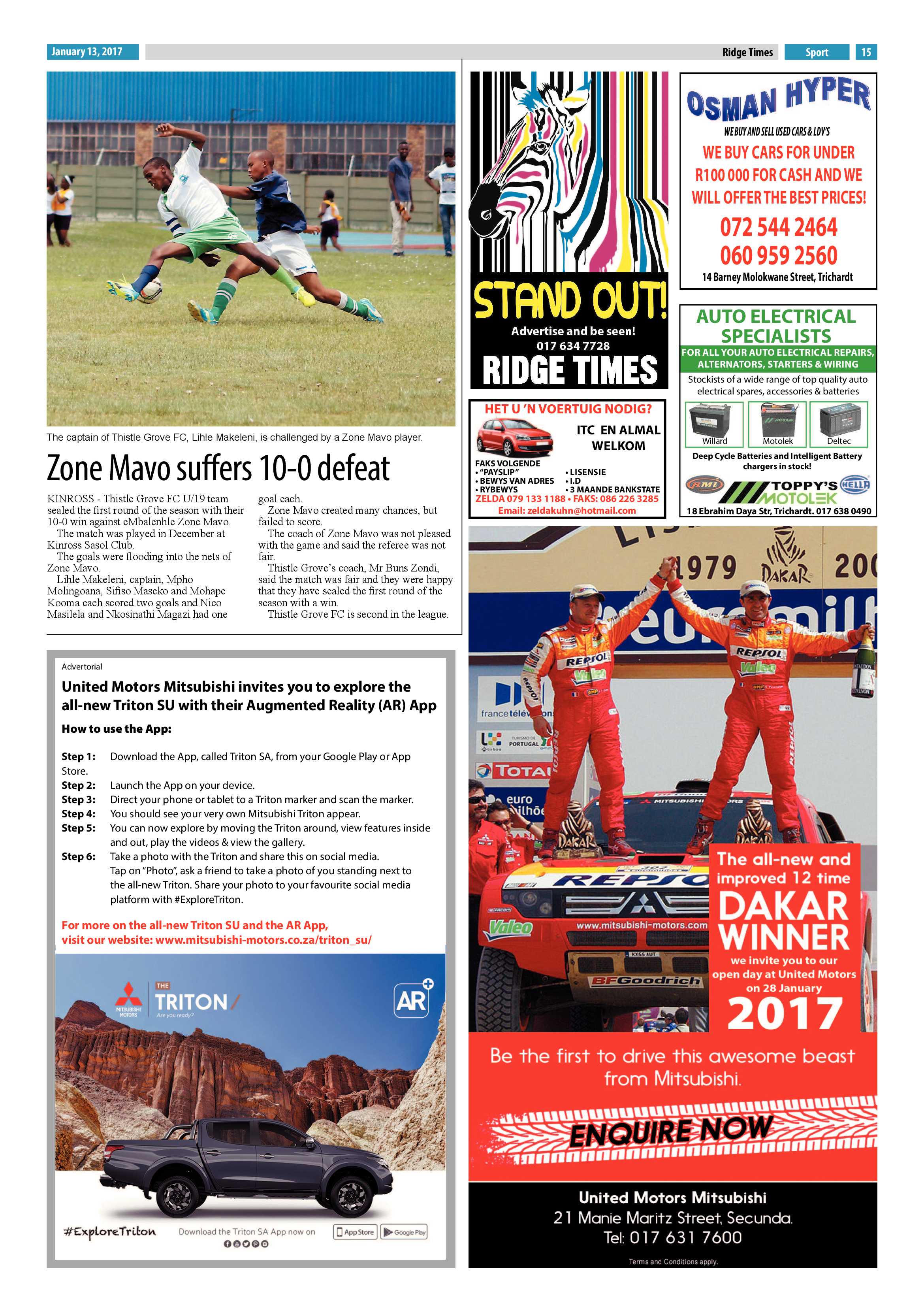 Ridge Times, 13 January 2017 page 15